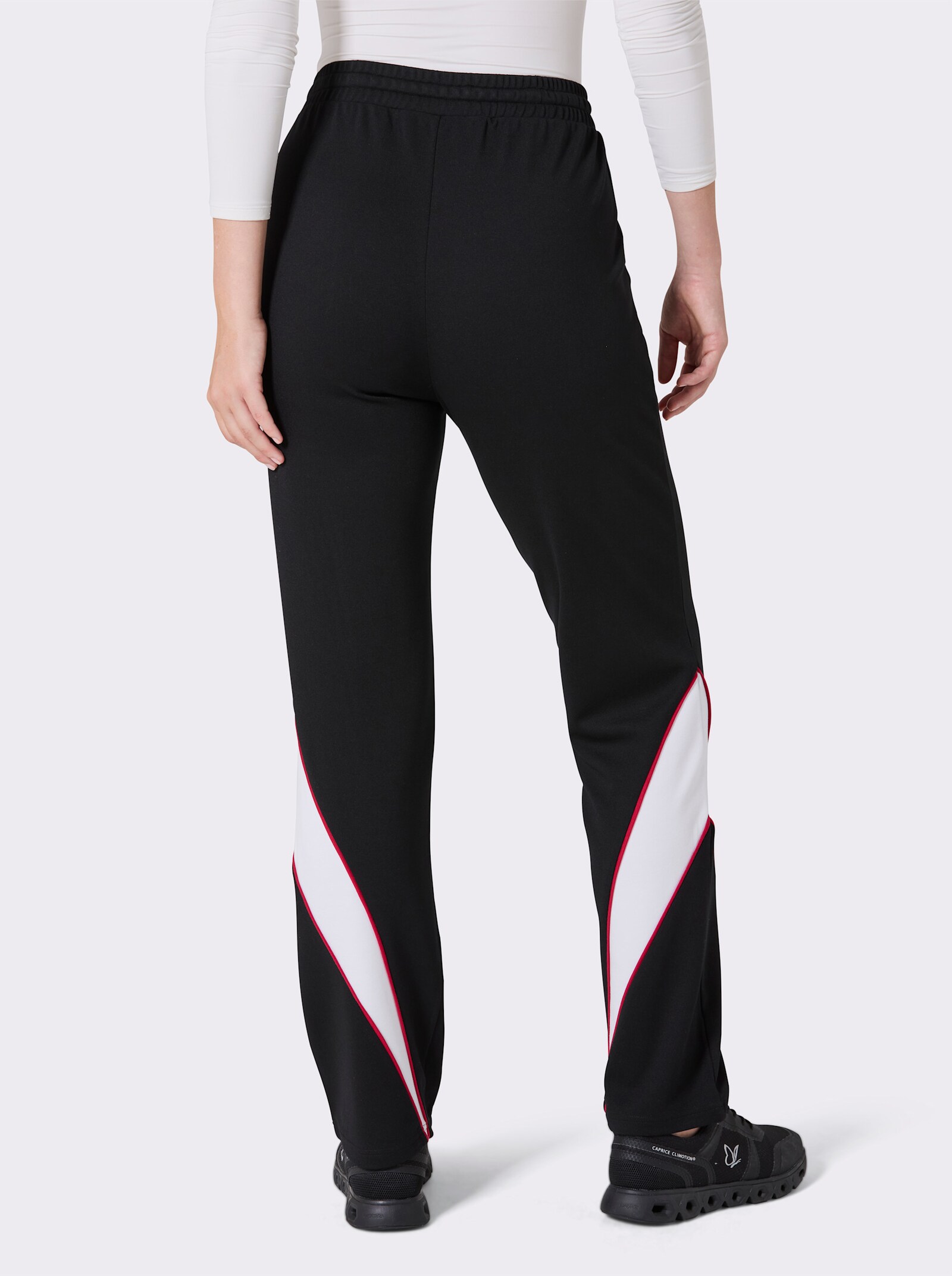 Catamaran Sports Sporthose mit seitlichen Taschen - schwarz-rot