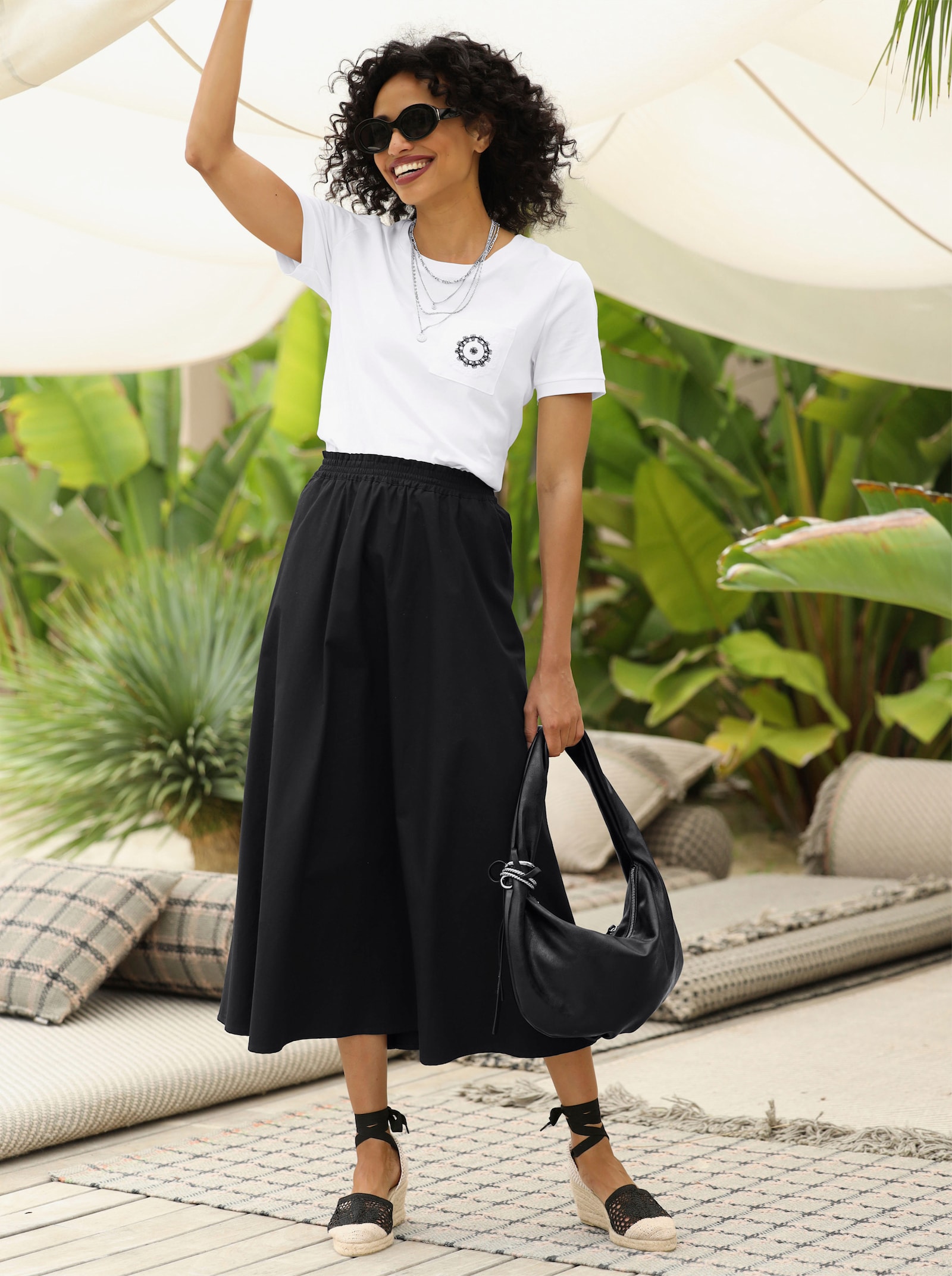 heine Schlupfrock in A-Form - schwarz