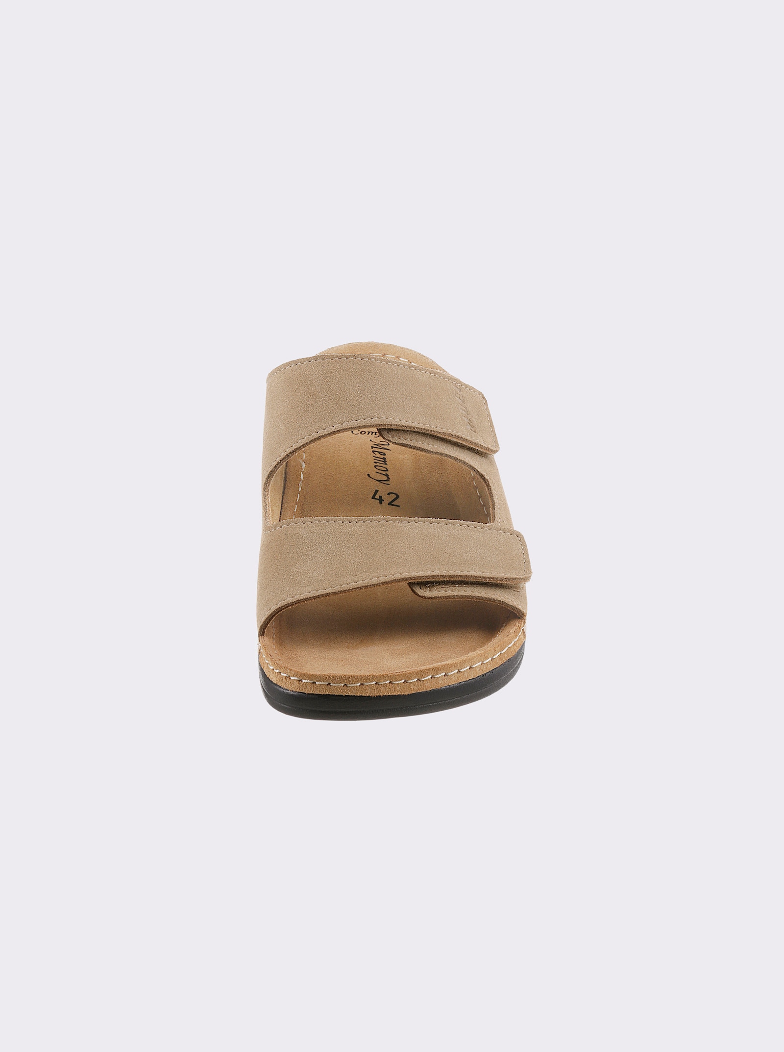 Mubb Pantolette mit rutschhemmender Laufsohle - beige