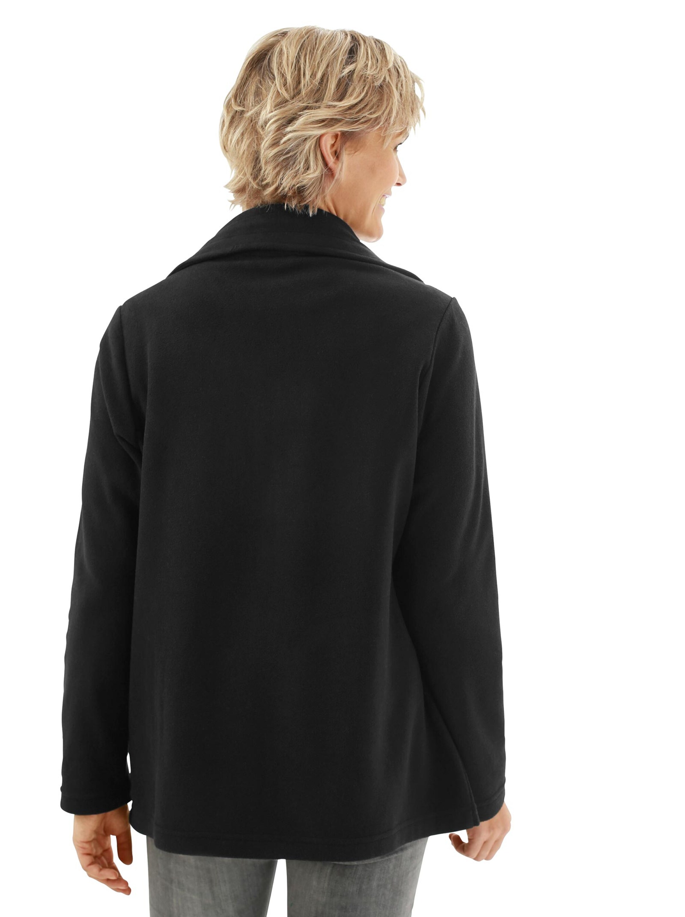 Fleece-Jacke - schwarz