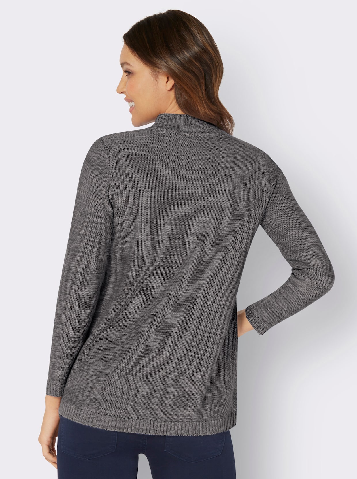 Pullover met lange mouwen - antraciet/grijs gemêleerd