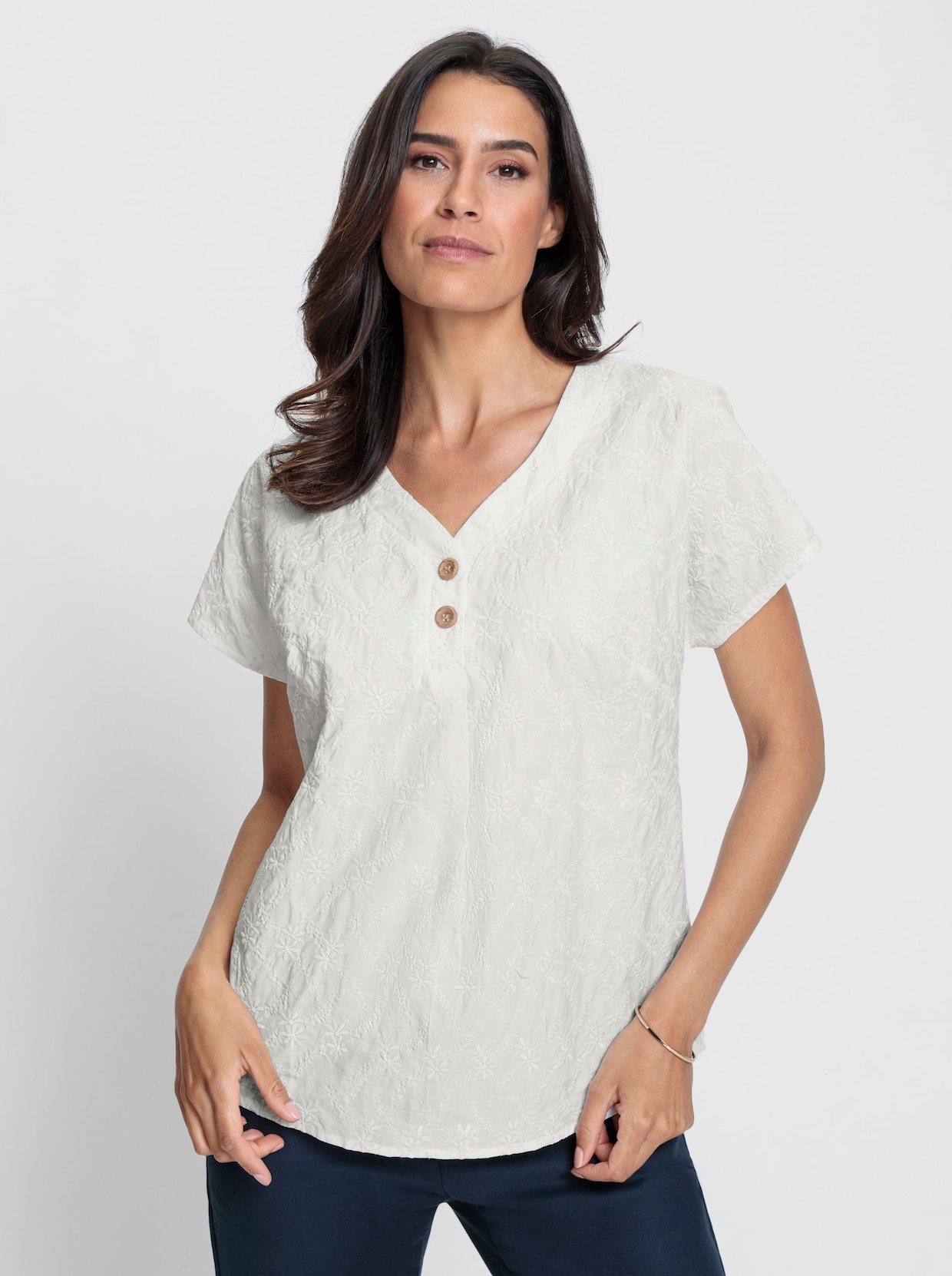 Katoenen blouse - ecru