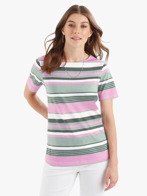 Shirt - mint-geringelt