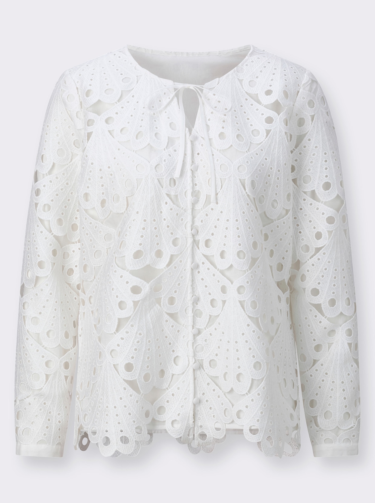 Kanten blouse - ecru
