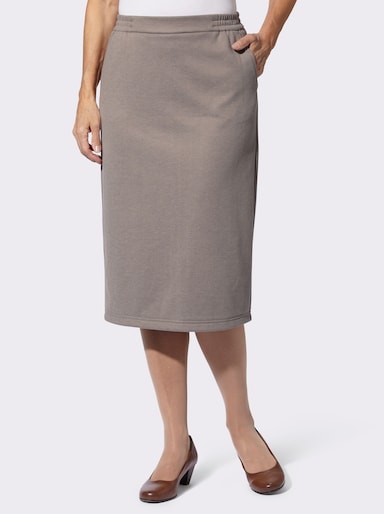 Schlupfrock in Flanell-Qualität - taupe-meliert