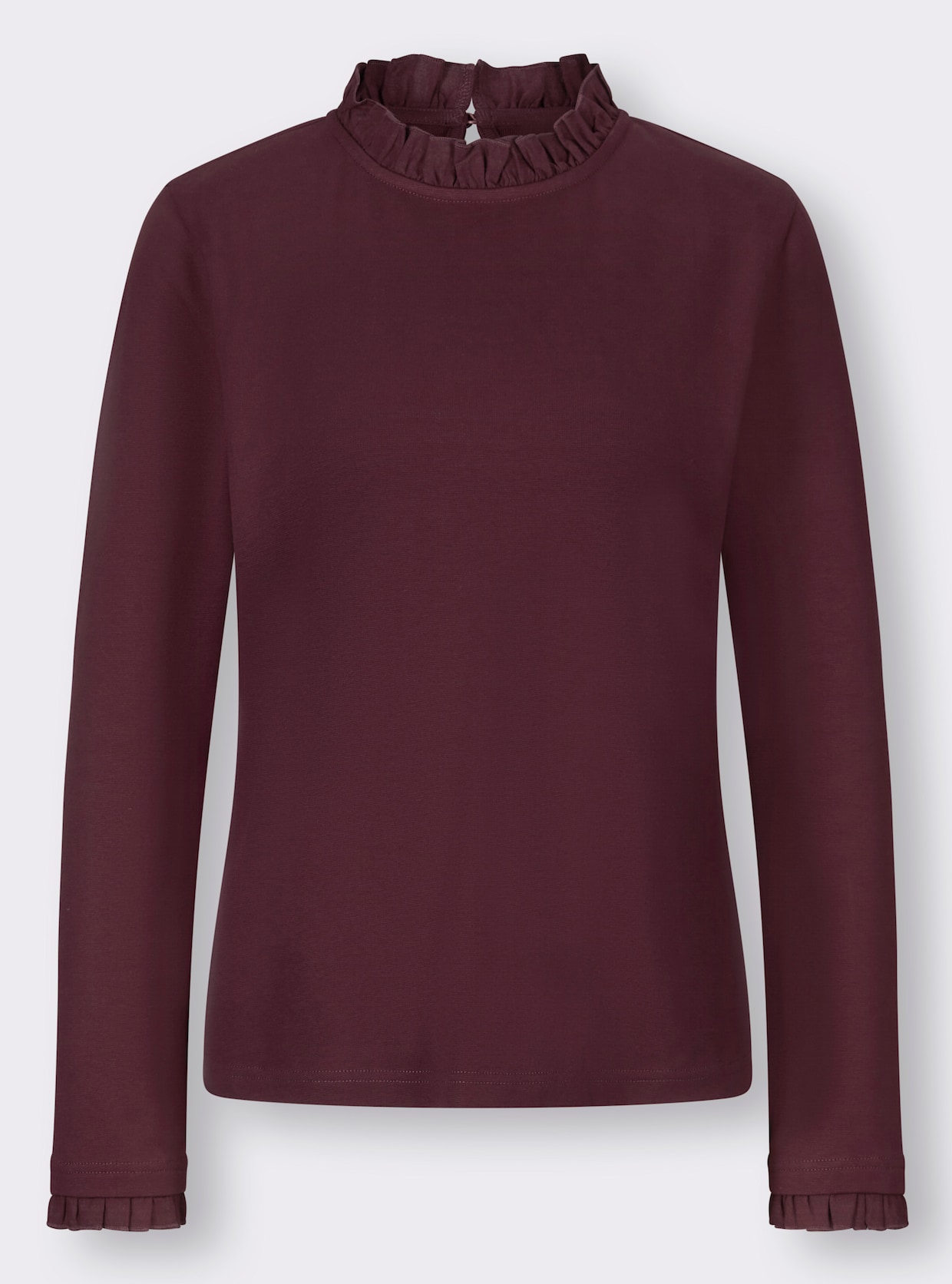 heine Shirt met lange mouwen - bordeaux