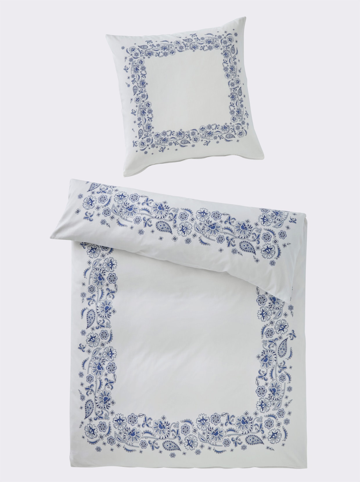 heine home Linge de lit - blanc-bleu moyen imprimé