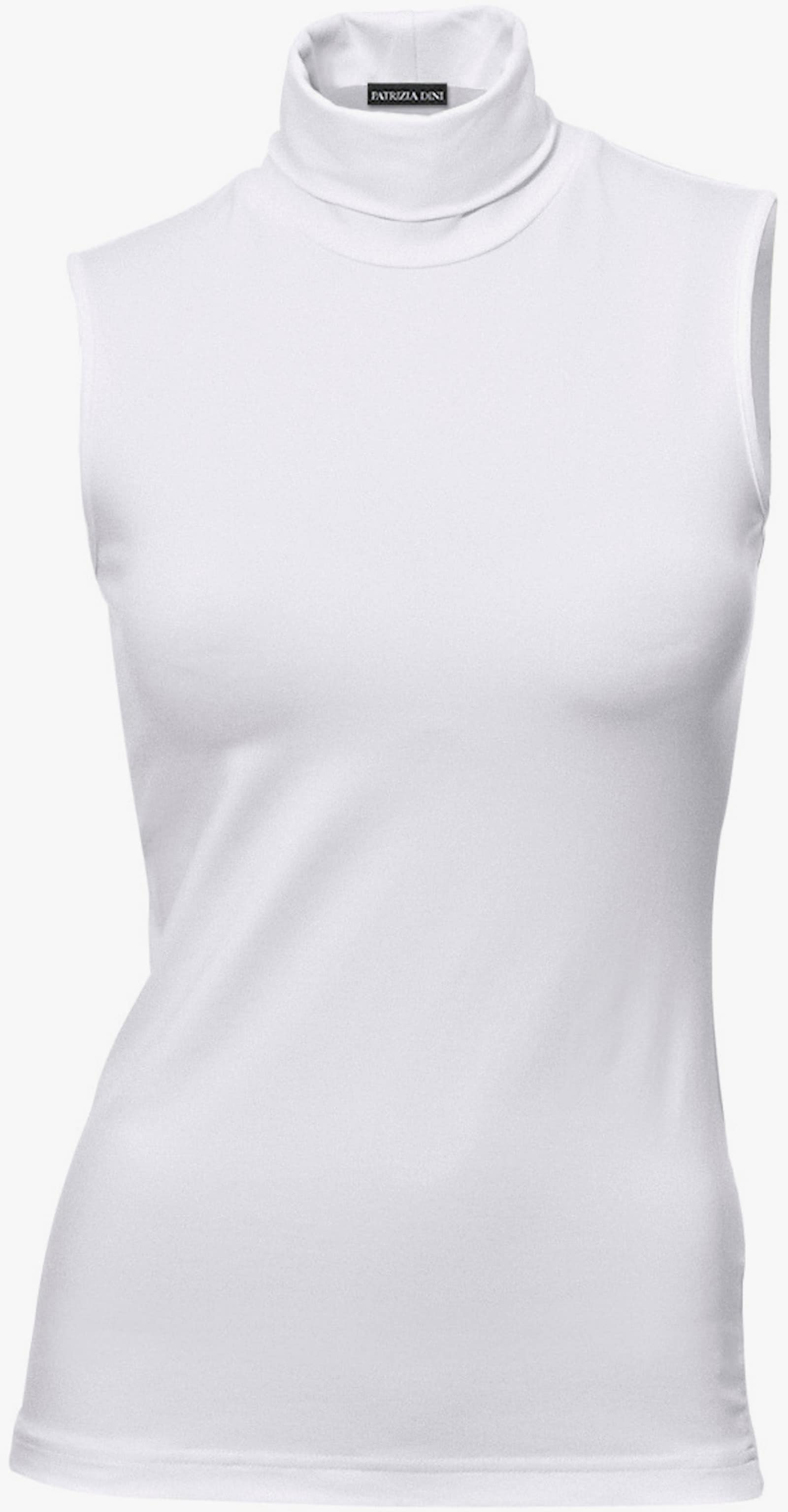 heine Shirttop mit Rollkragen - weiß