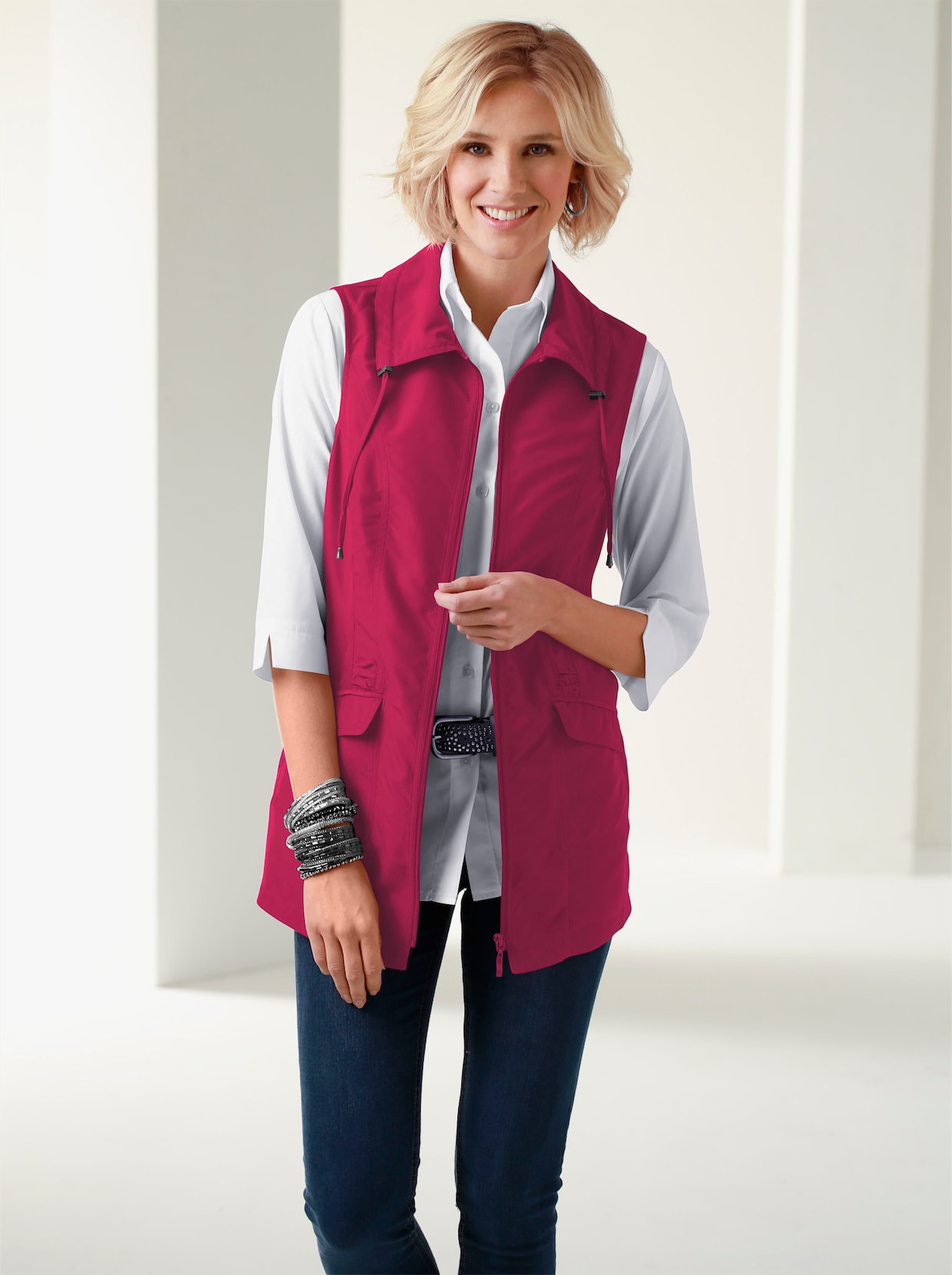 Lang vest - rood