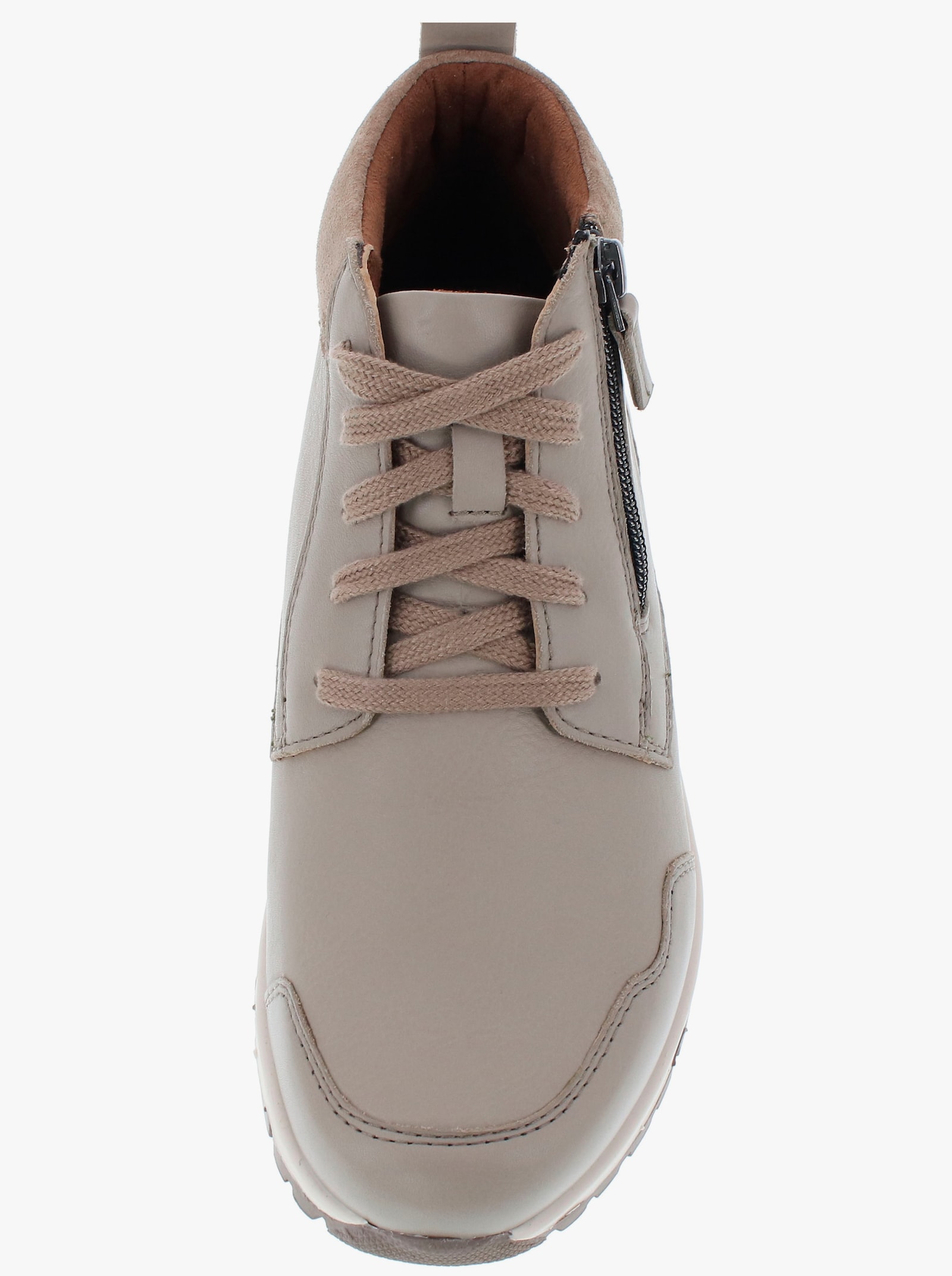 Stiefelette für kräftige Füße - steingrau