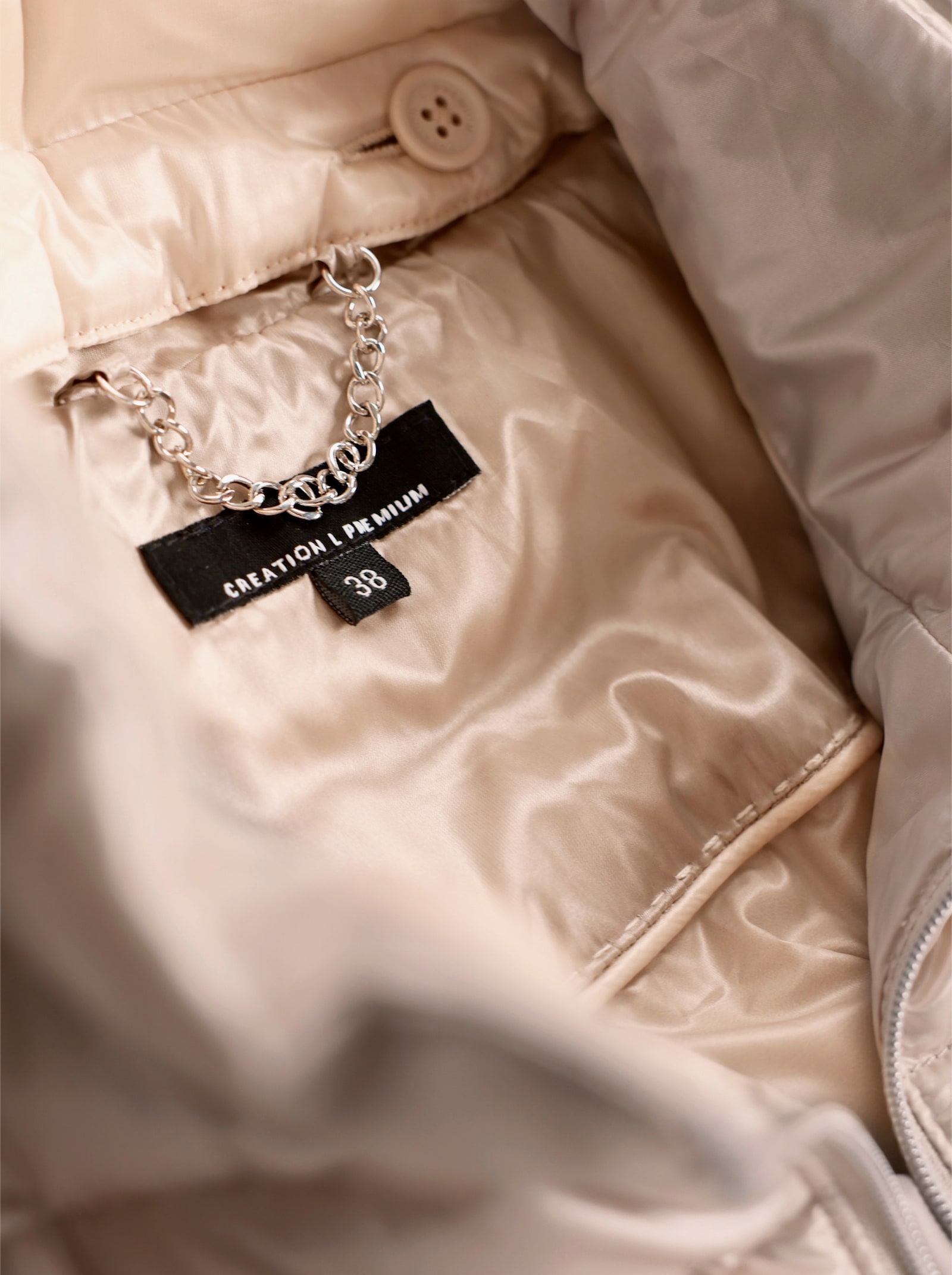 CREATION L PREMIUM Daunenjacke 2-in-1 Optik - sesam-elfenbein