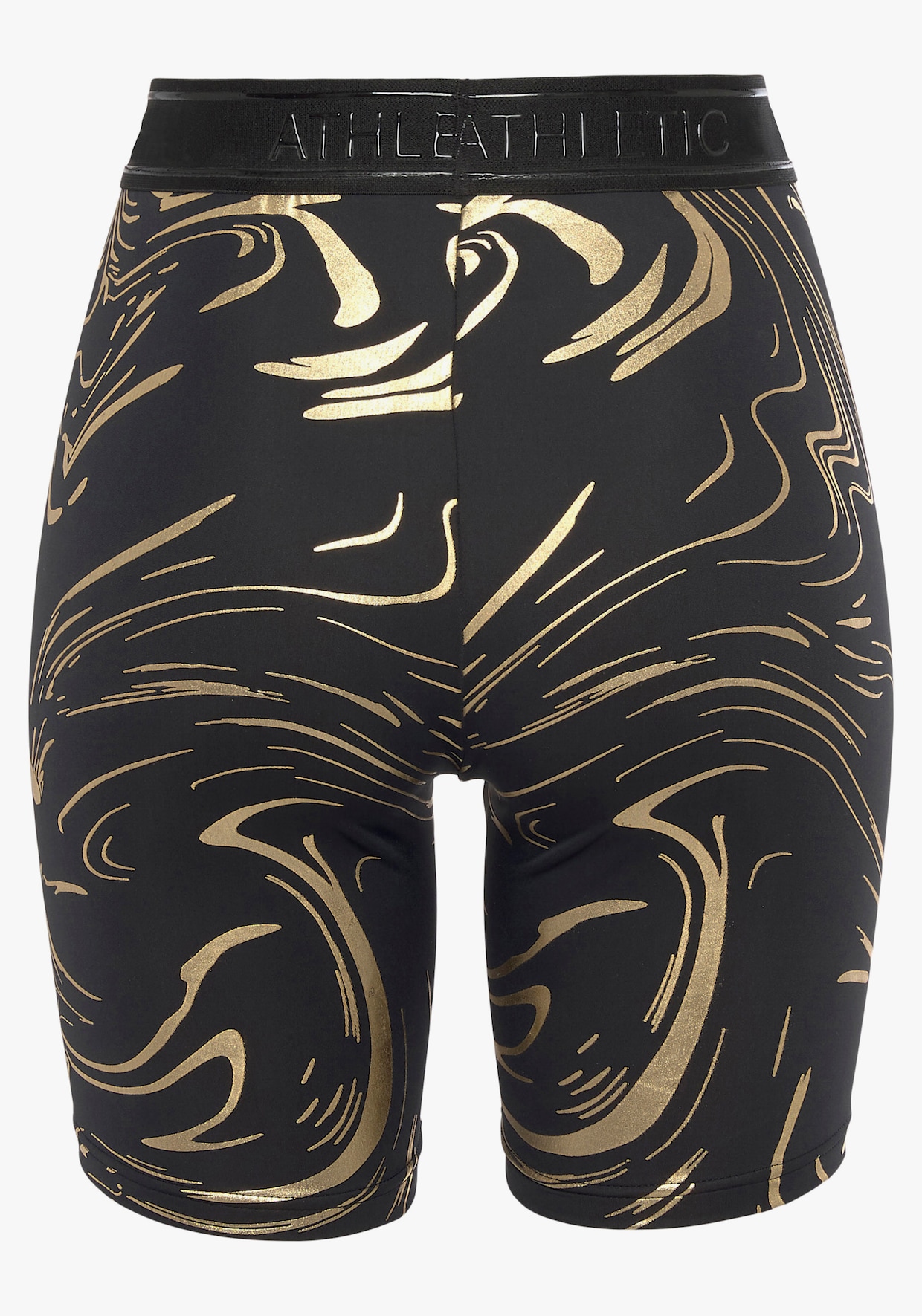 LASCANA ACTIVE Funktionsshorts - schwarz, gold