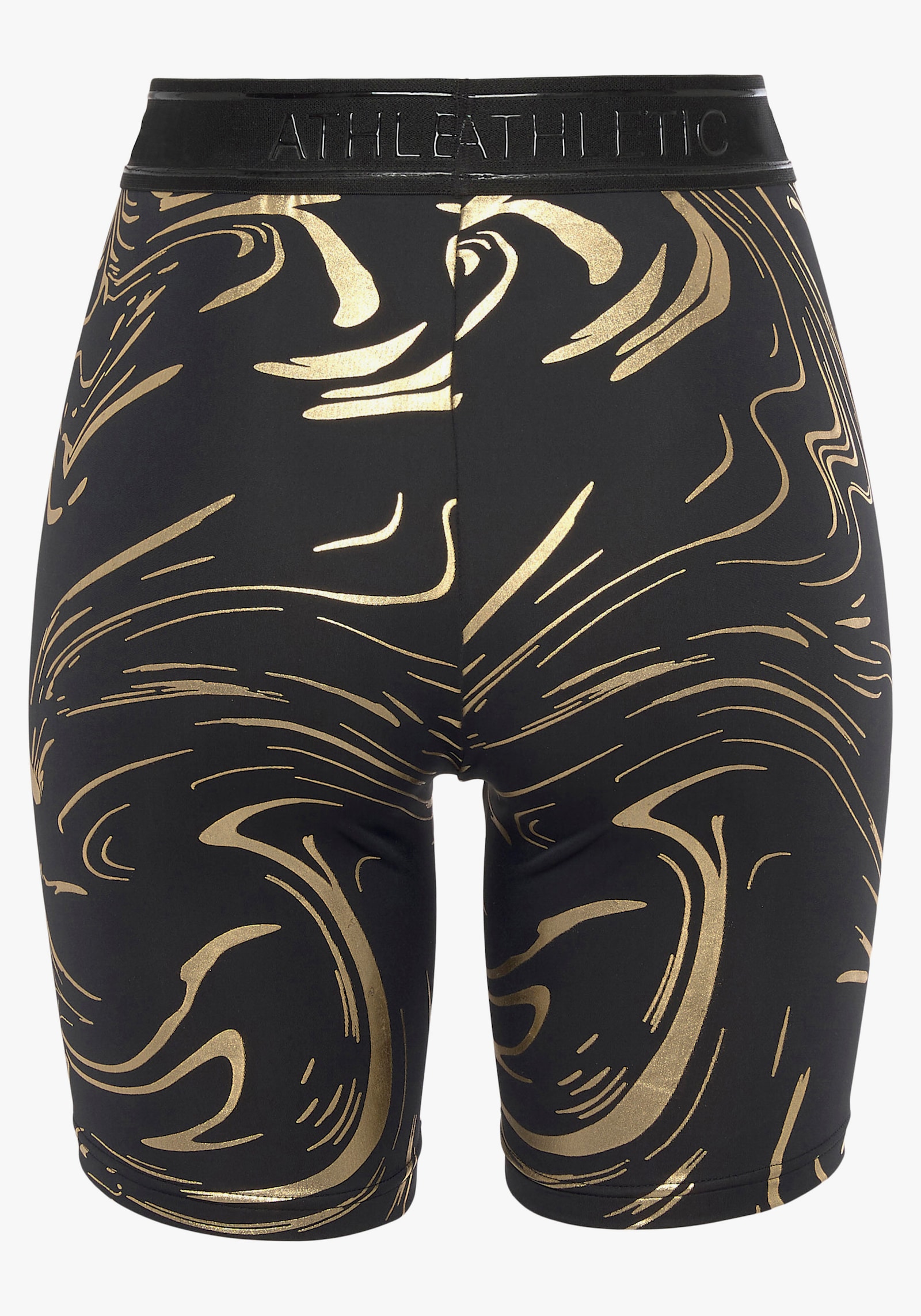 LASCANA ACTIVE Funktionsshorts - schwarz -goldfarben