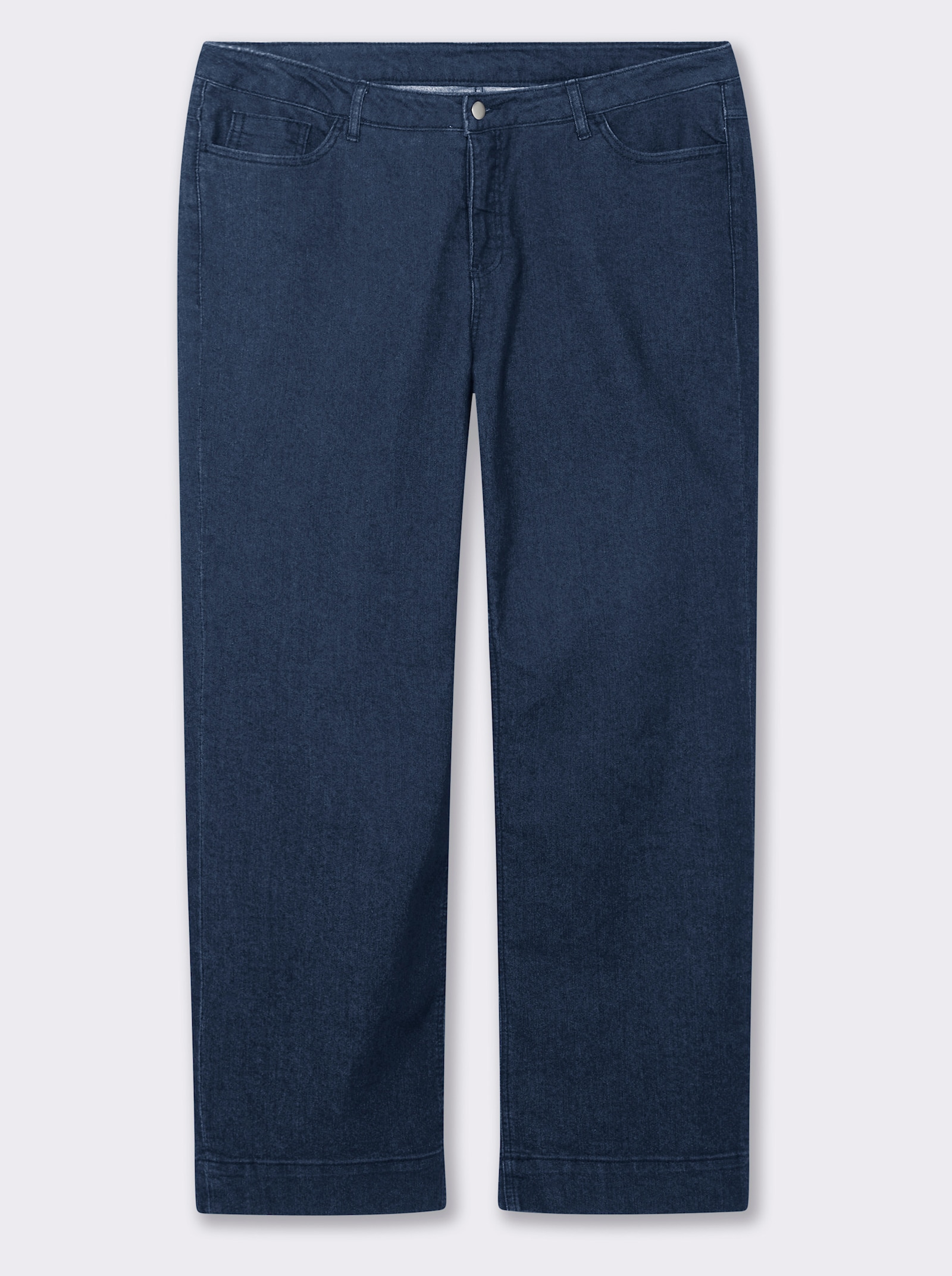 Jeans mit weitem Bein - blue stone