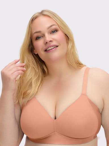 Naturana T-Shirt-BH ohne Bügel - apricot