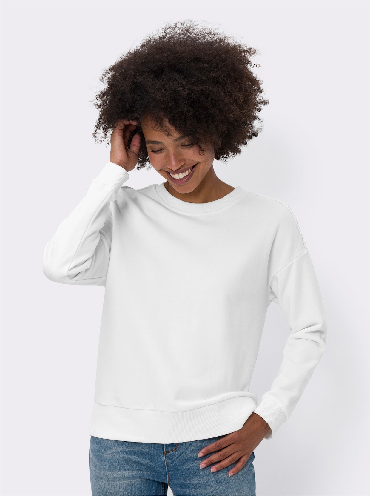 heine Sweatshirt - ecru