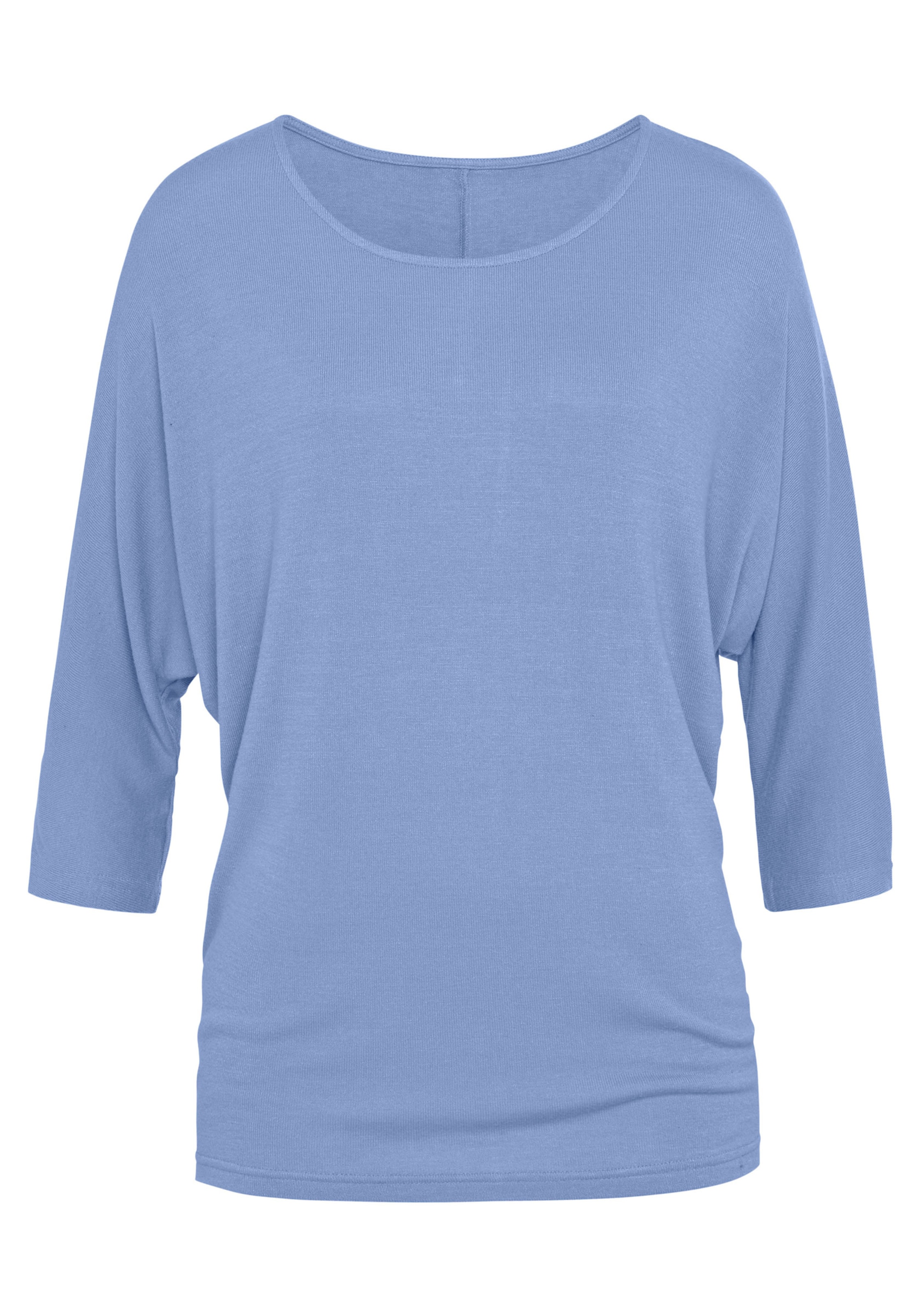 Hell LED günstig Kaufen-3/4-Arm-Shirt in hellblau von LASCANA. 3/4-Arm-Shirt in hellblau von LASCANA <![CDATA[Strick-Shirt von Lascana für Damen. Mit überschnittenen Schultern und weiten Fledermausärmeln. 3/4-lange Ärmel. Leichte, elastische Feinstrickqualität mit Viskose a