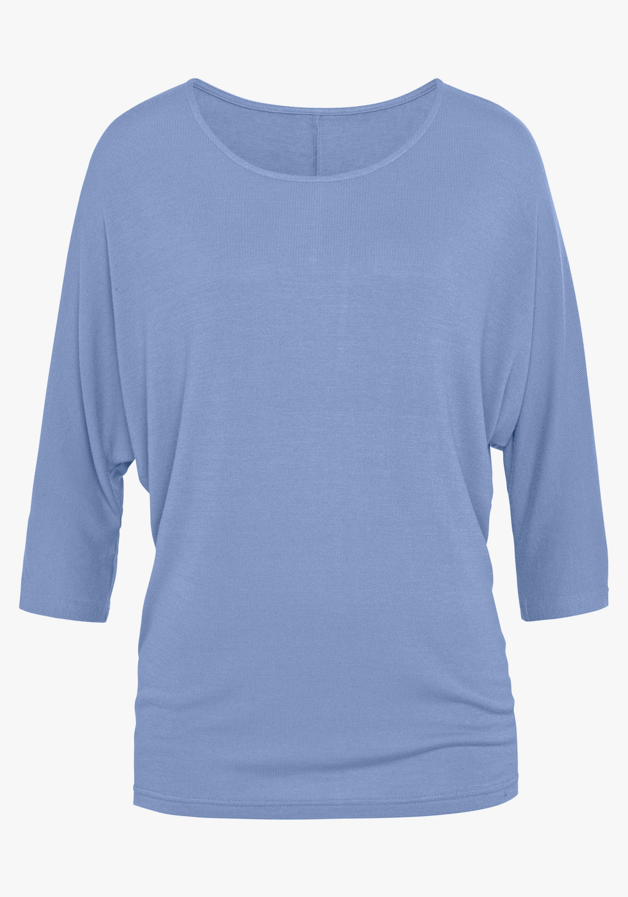 LASCANA T-shirt à manches 3/4 - bleu clair