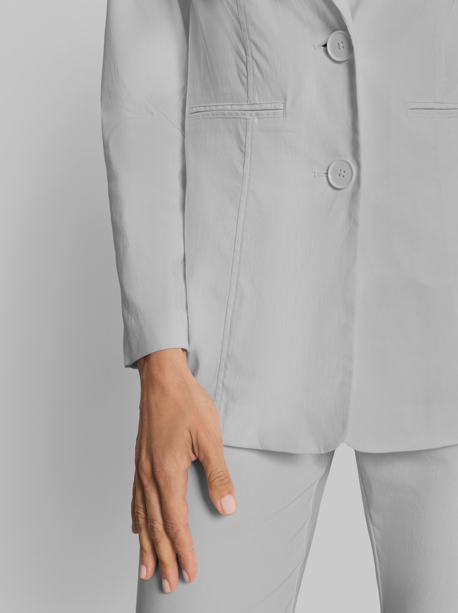 heine Hosenanzug in bequemer Stretch-Qualität - hellgrau
