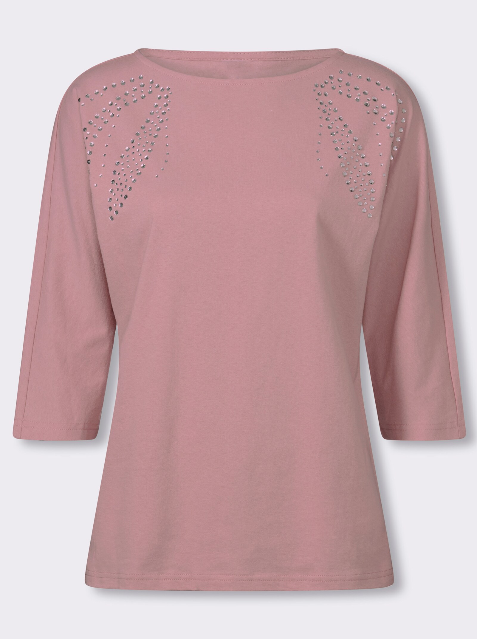 3/4-Arm-Shirt mit Fledermaus-Ärmeln - hortensie