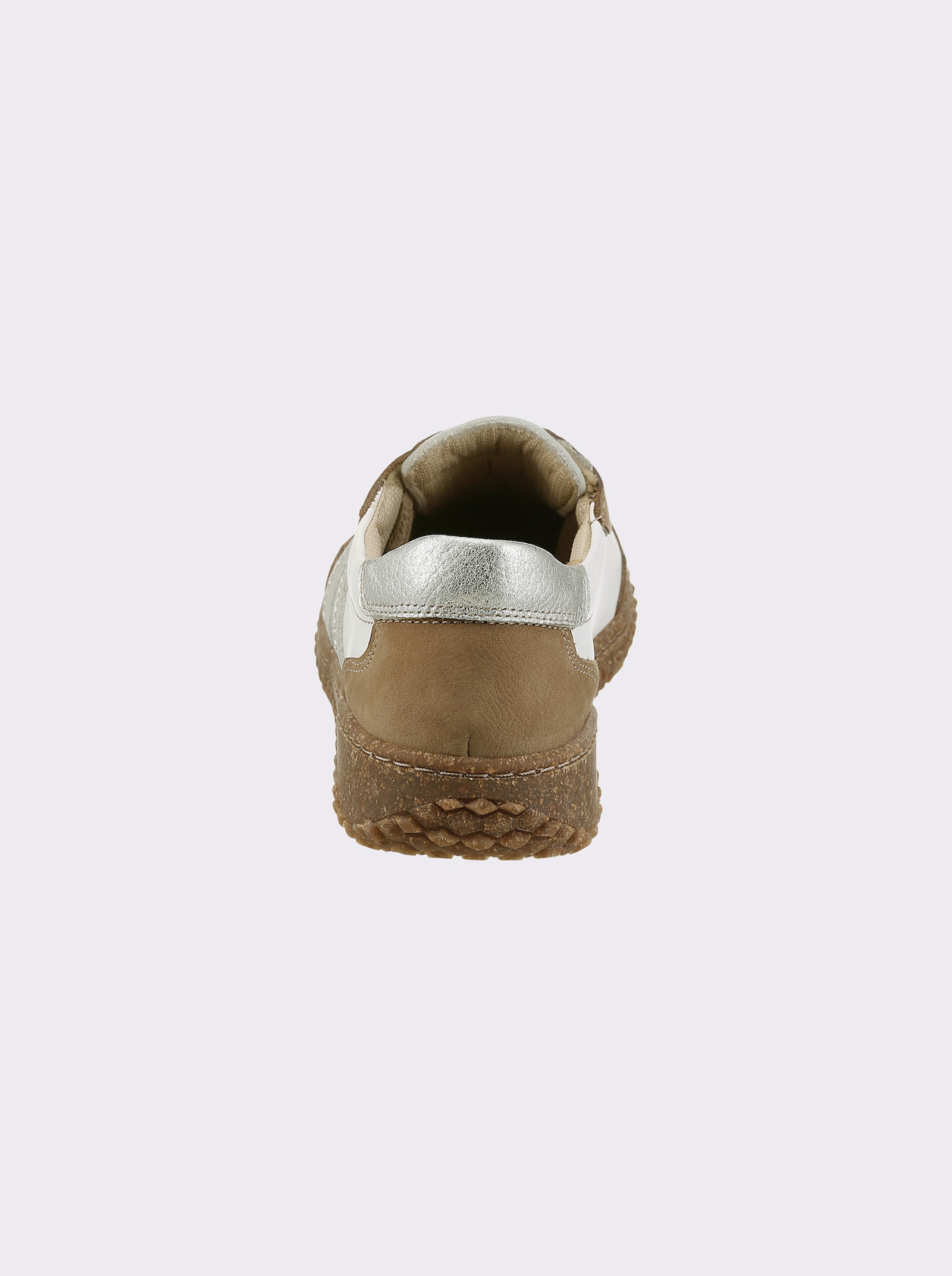 heine Sneaker - weiß-cognac-silber