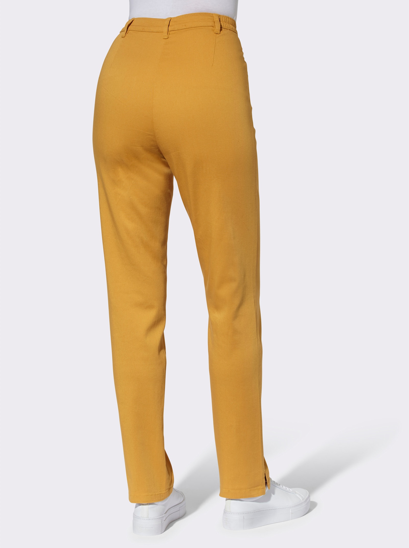 Jeans met stretch - oker