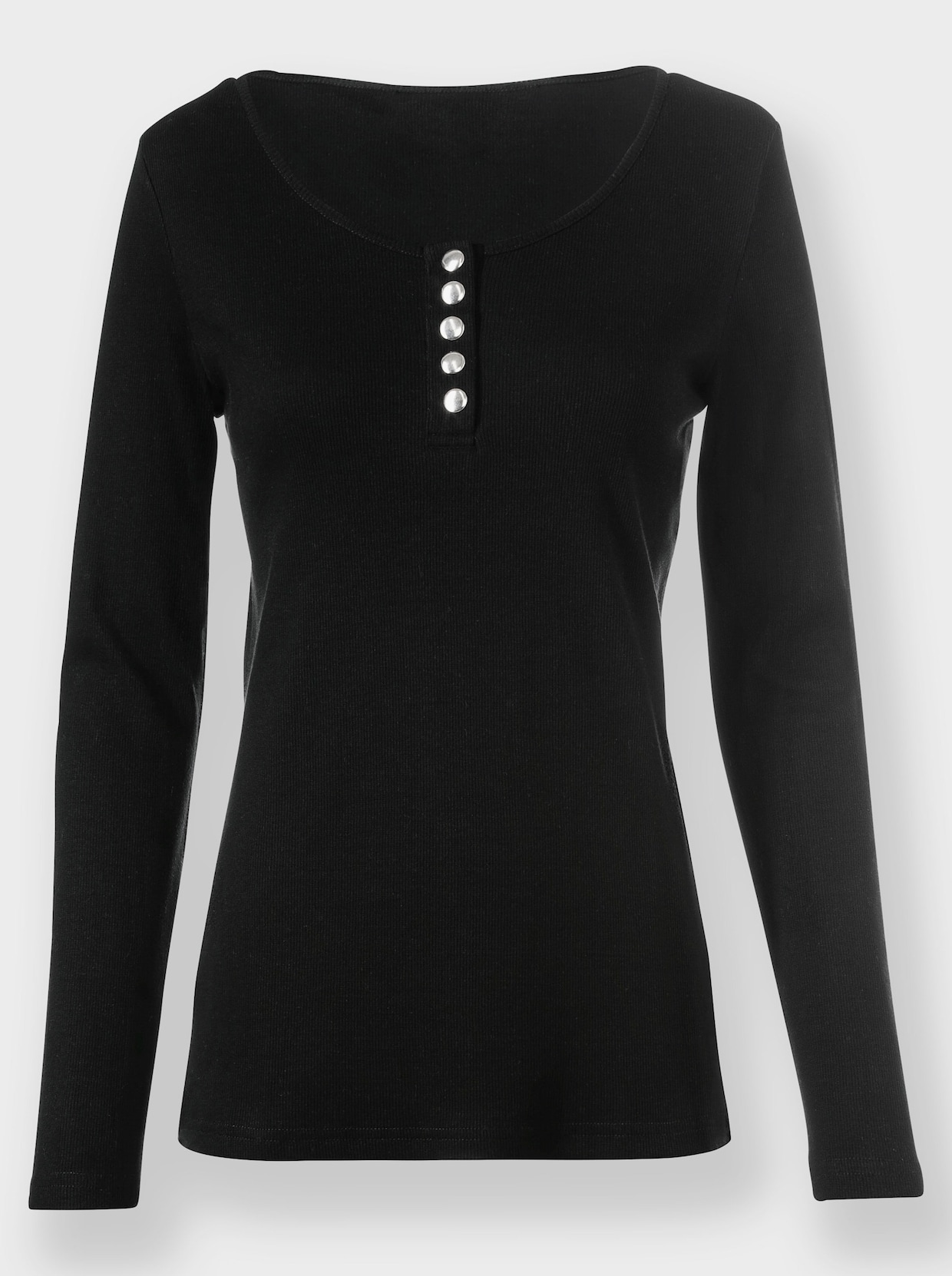 heine Shirt met lange mouwen - zwart