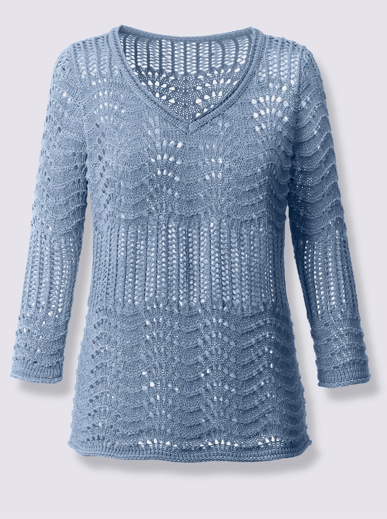Strickpullover - bleu