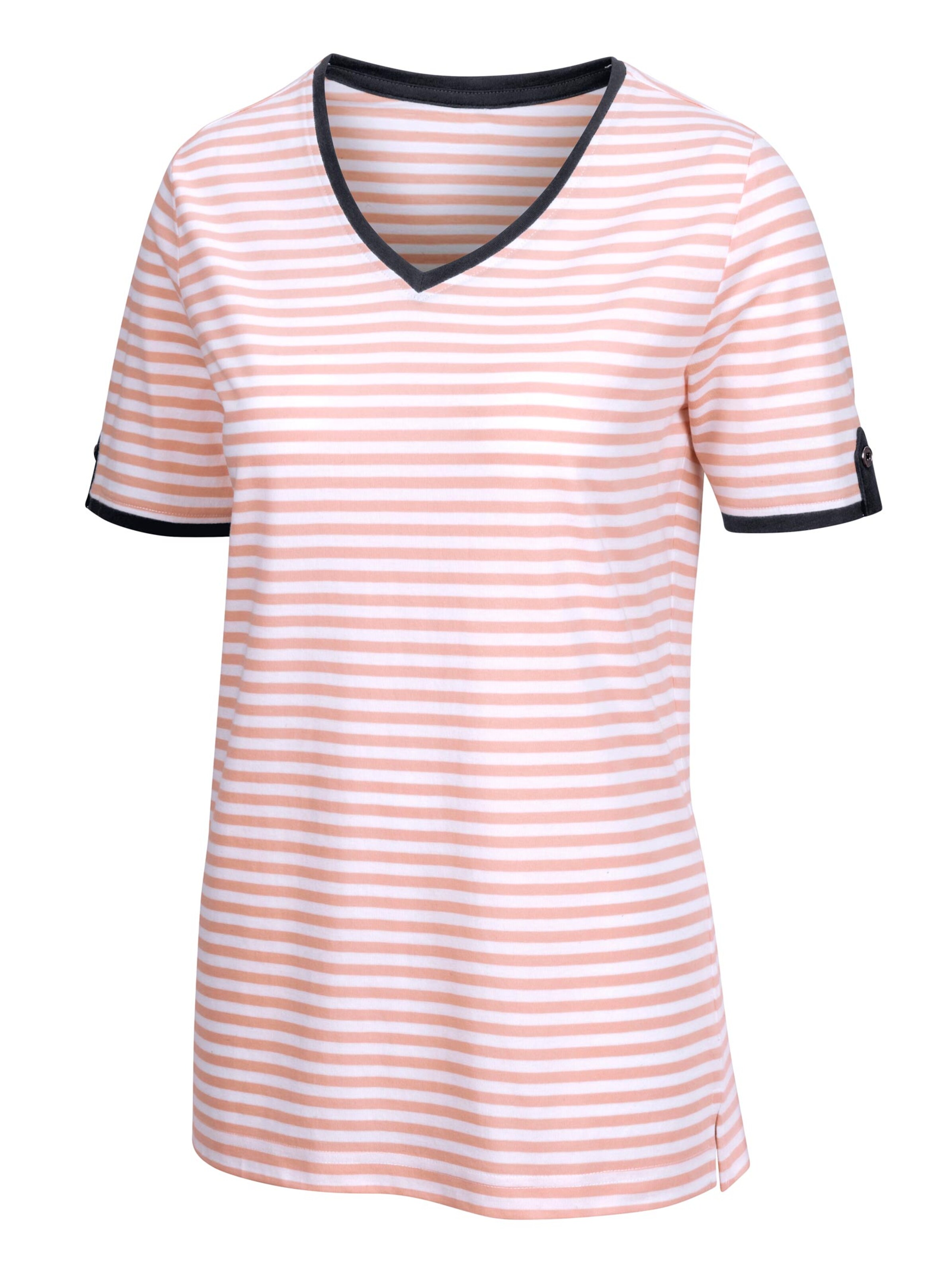 Shirt - rosé-geringelt