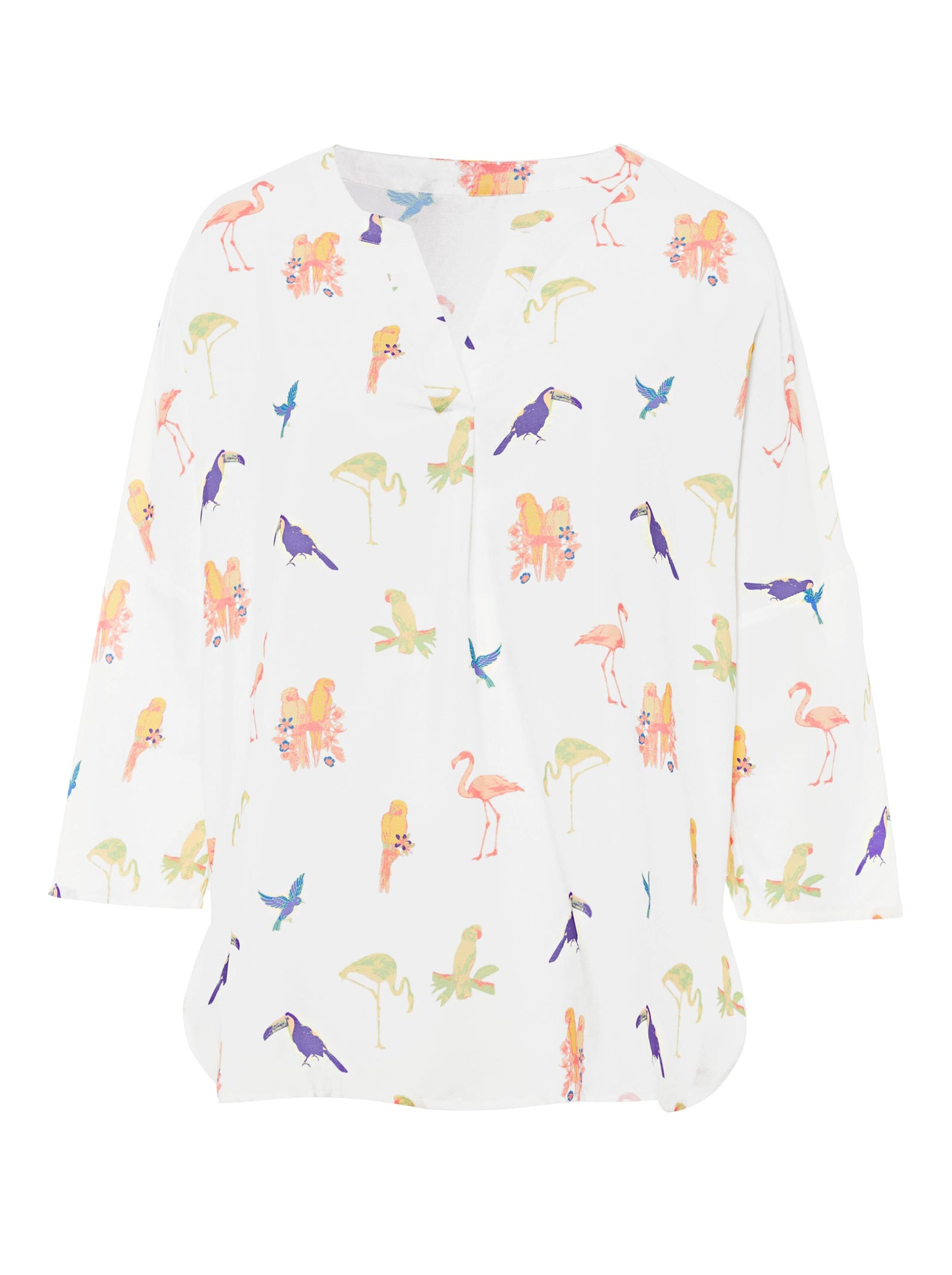 Bluse - weiß-bedruckt