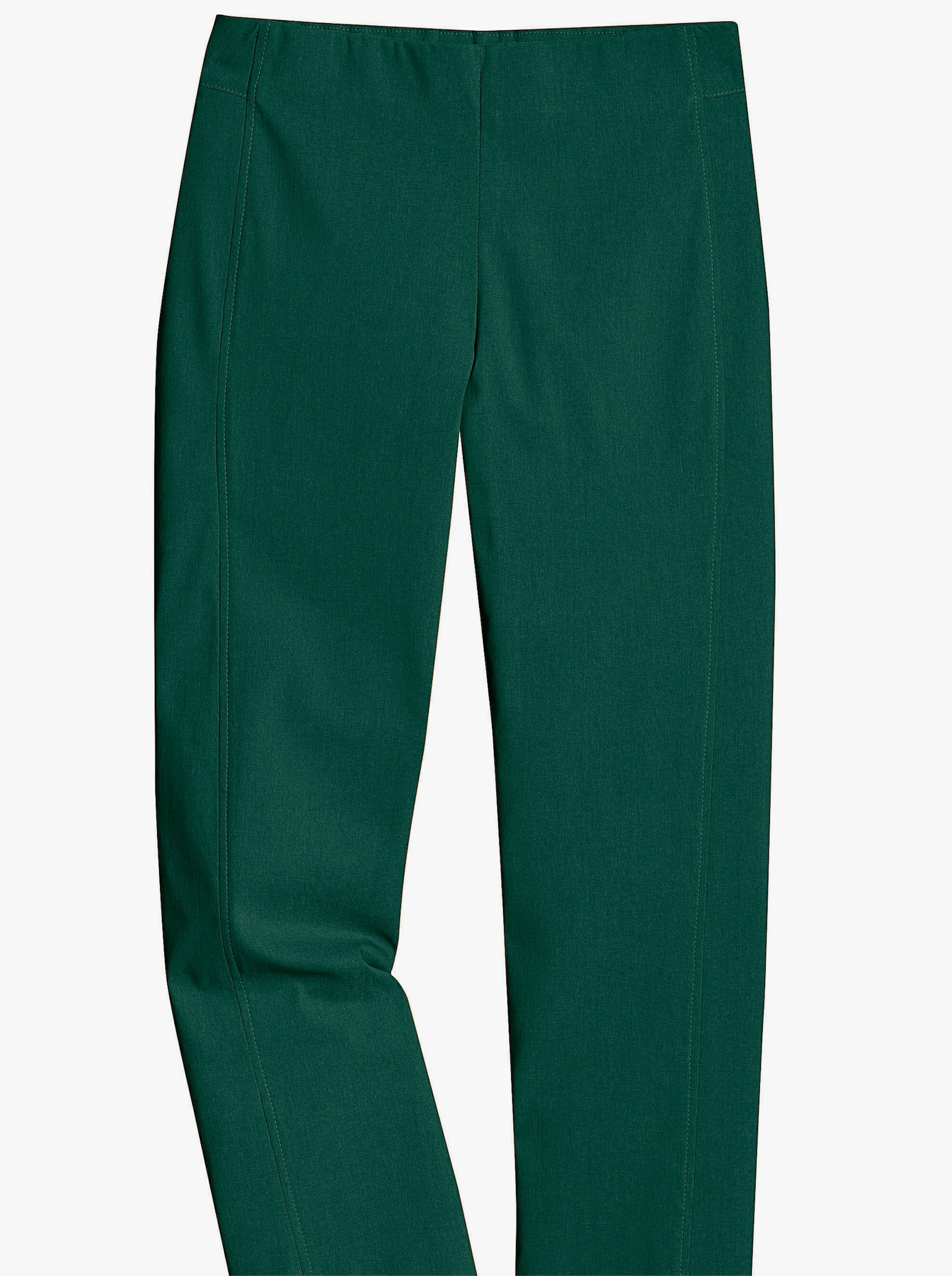 Stehmann Comfort line Broek met comfortband van viscose - dennengroen
