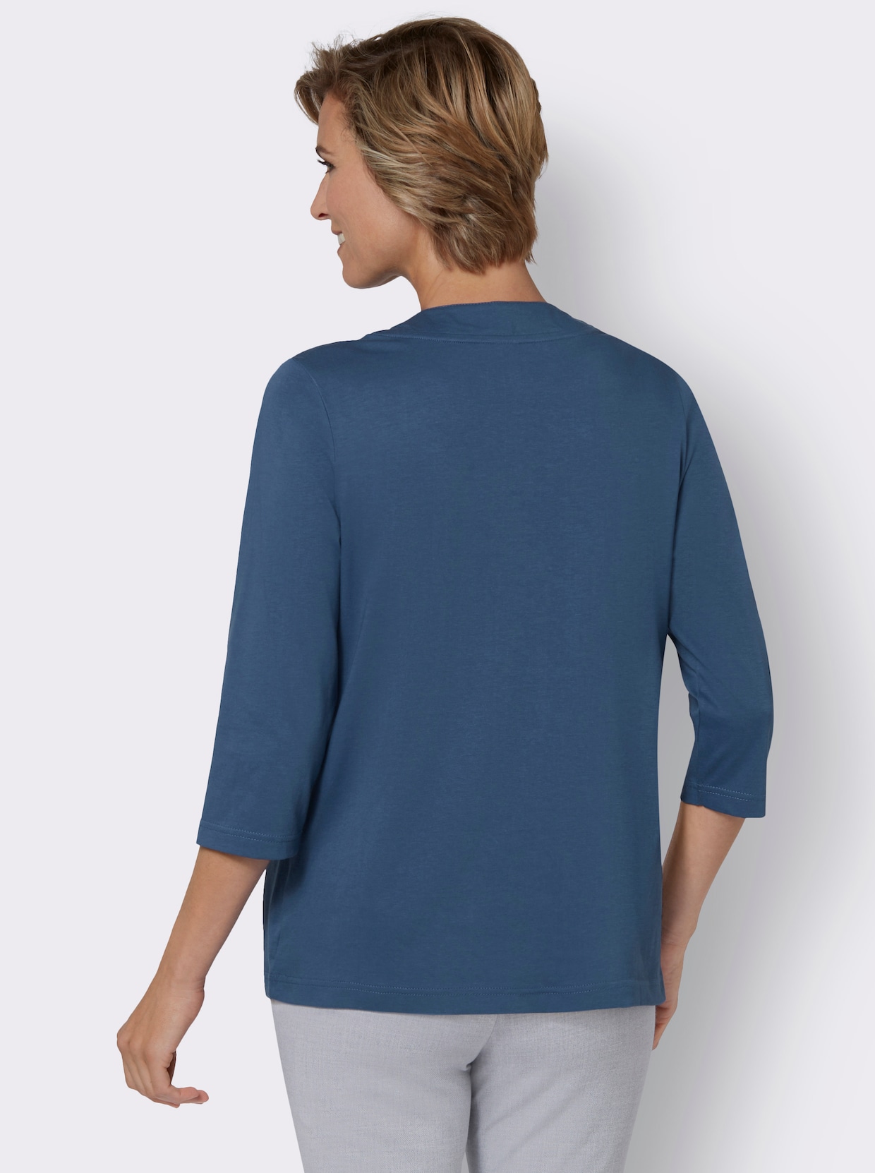 2-in-1-Shirt - jeansblau