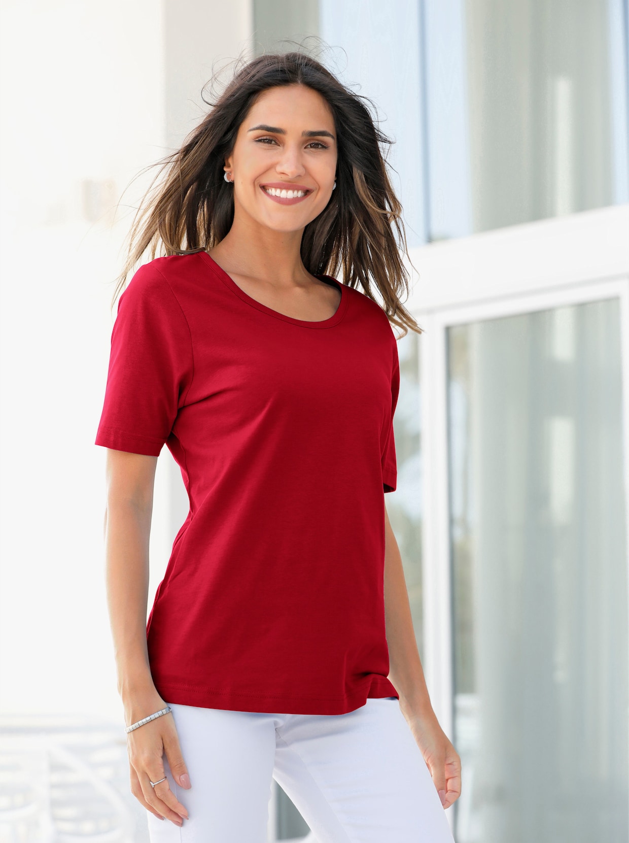 Shirt met korte mouwen - rood