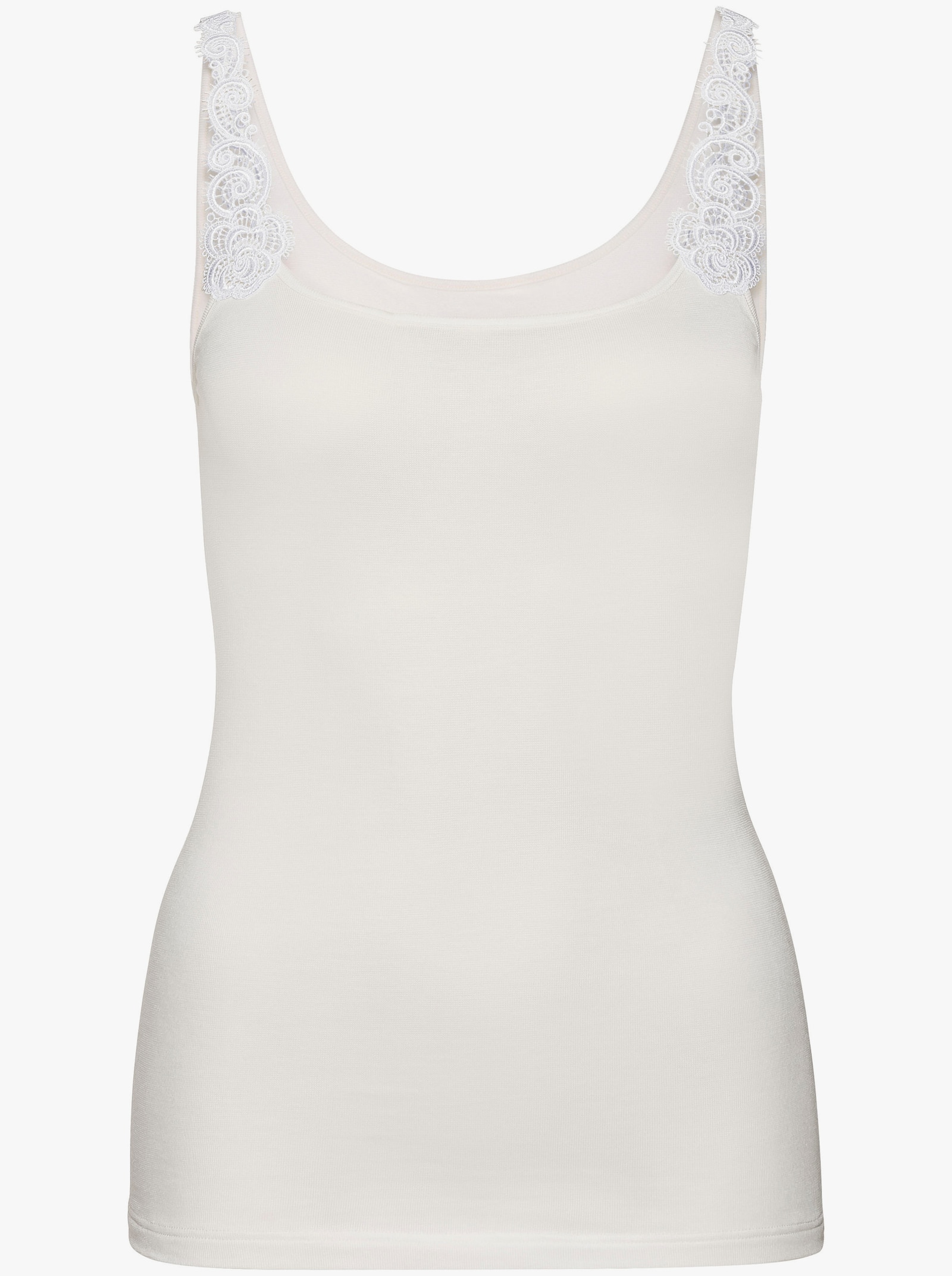 comazo Košilka s ramínky z mikromodalu - bílá + šampaňská