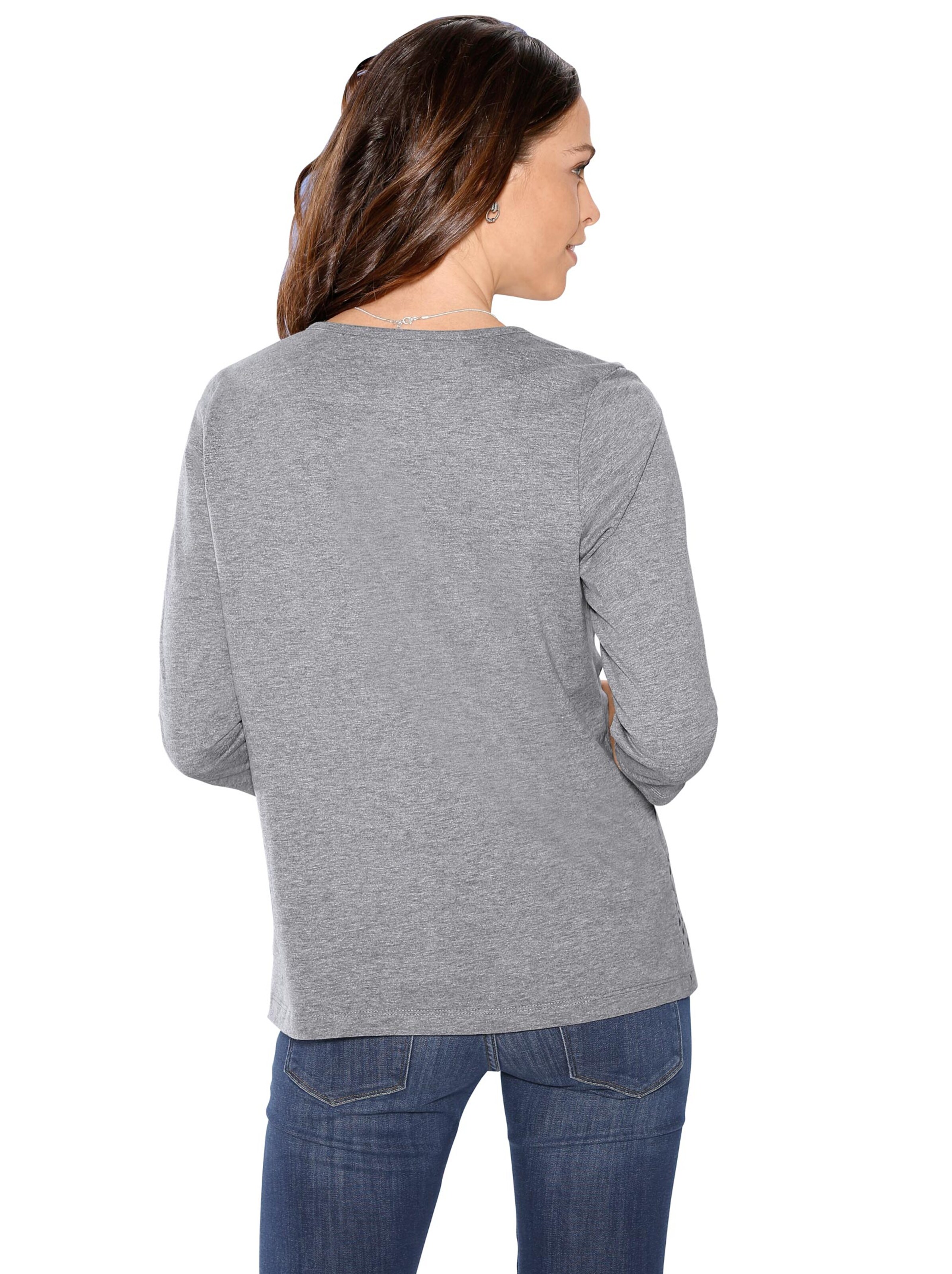 Shirt - grau-meliert