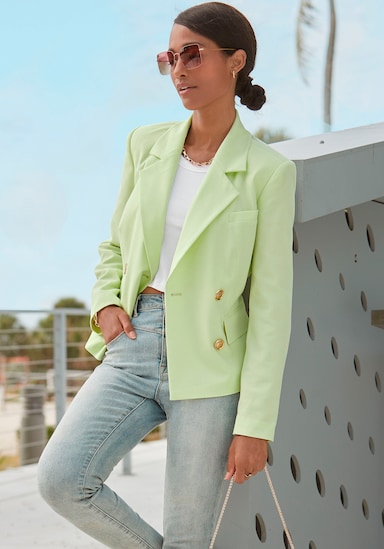 LASCANA Blazer court - citron vert