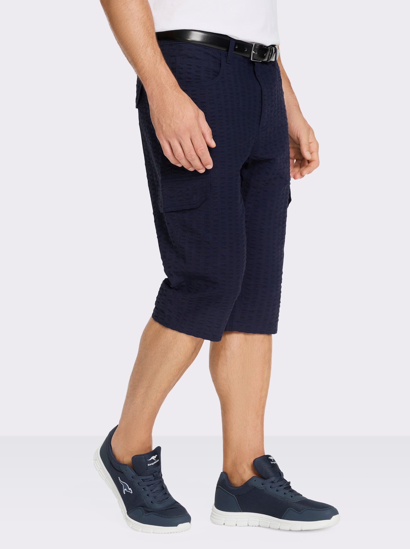 Catamaran Bermudas in Seersucker-Qualität - marine