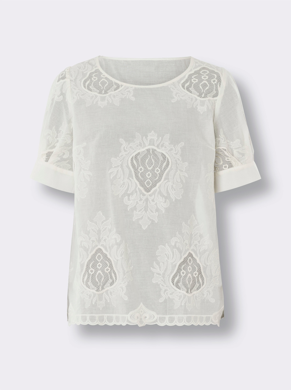 heine Blouse met korte mouwen - champagne