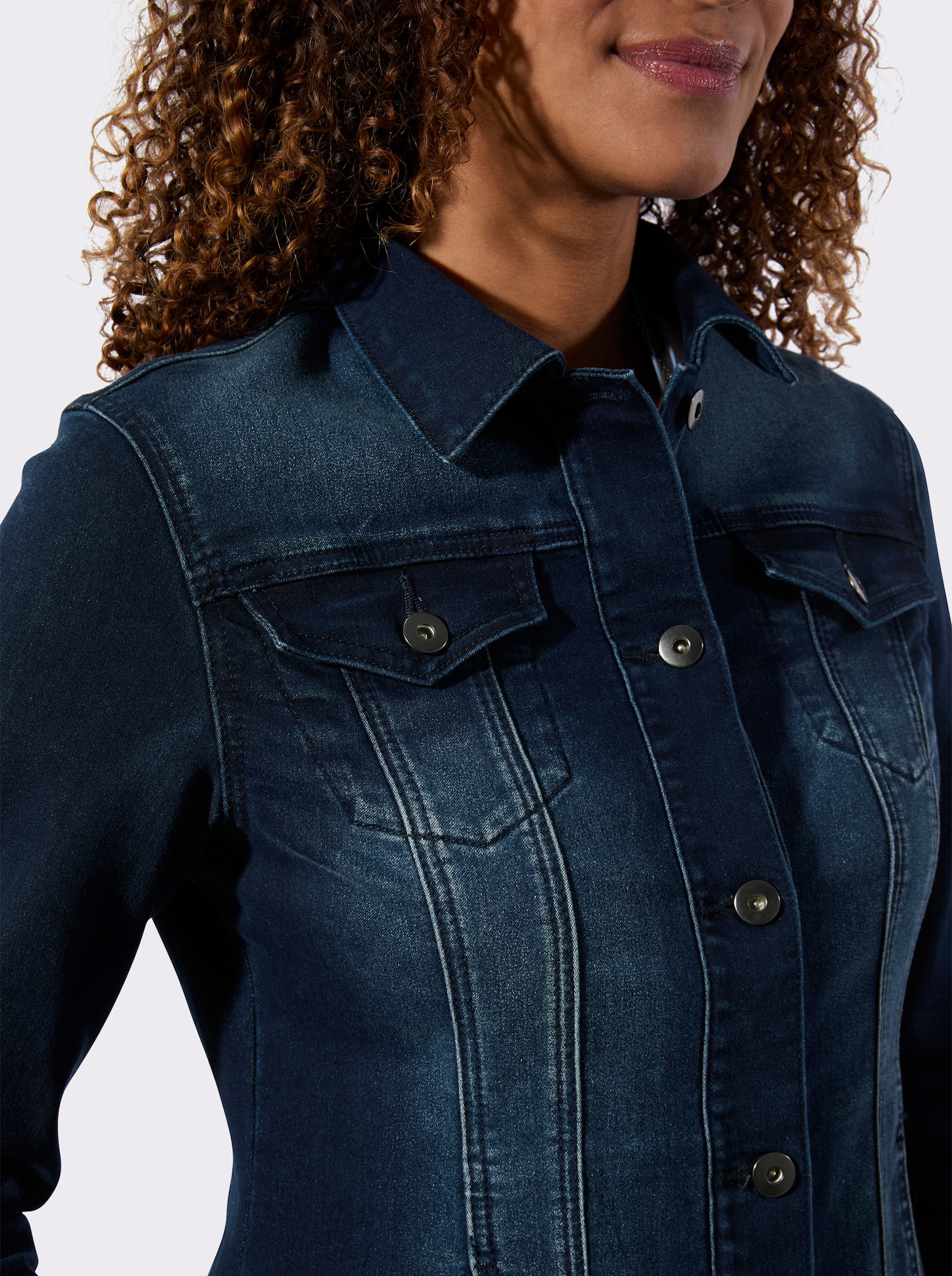 Jeansjacke elastische Qualität - dark blue