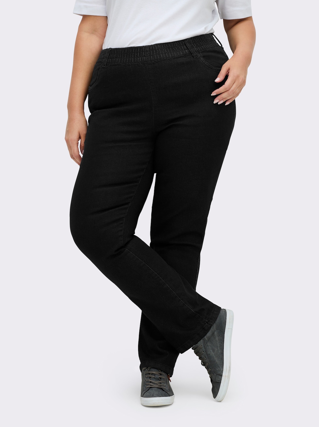 Jeans - grey-denim + black denim
