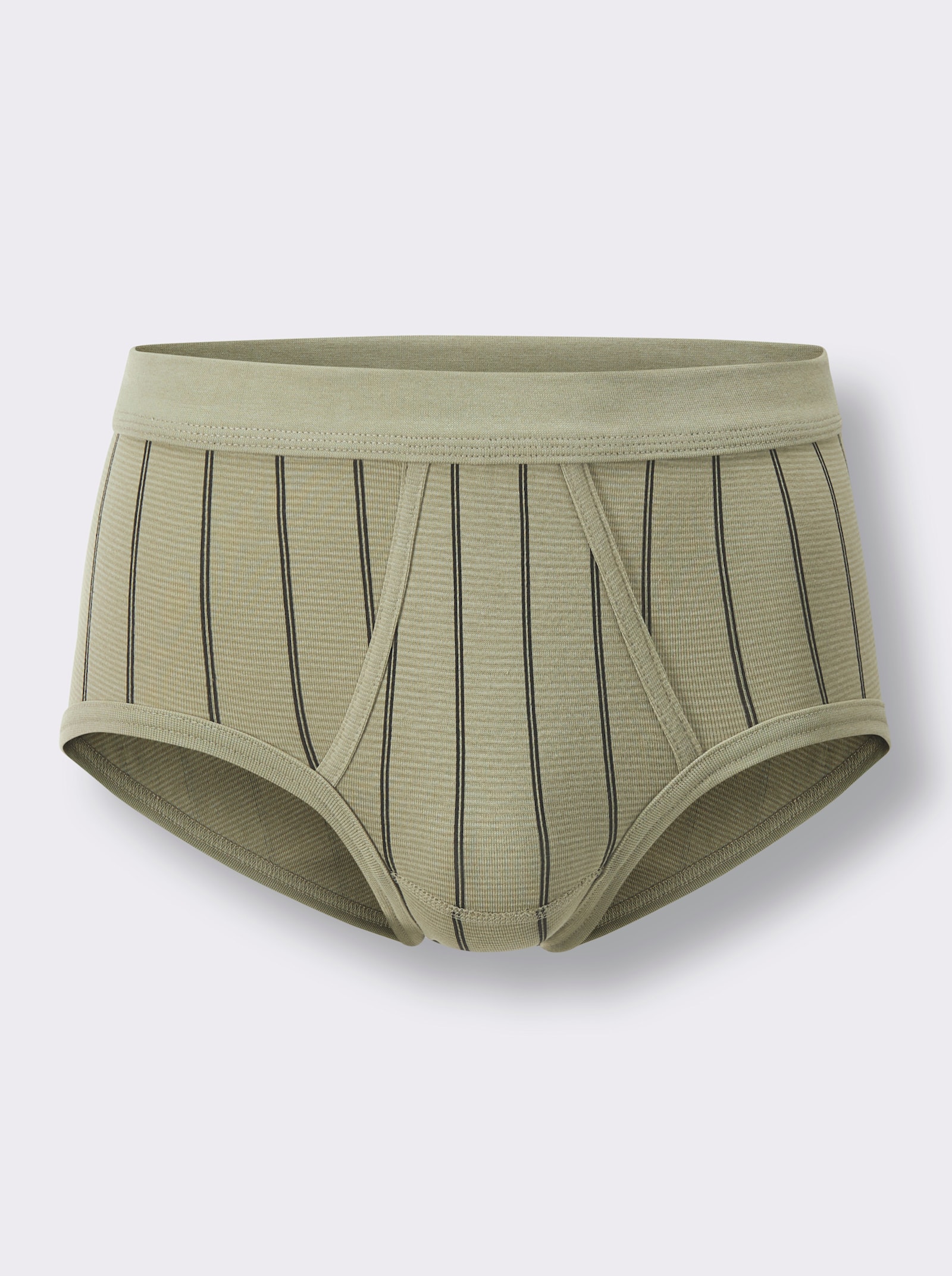 wäschepur men Slip - khaki-gestreift