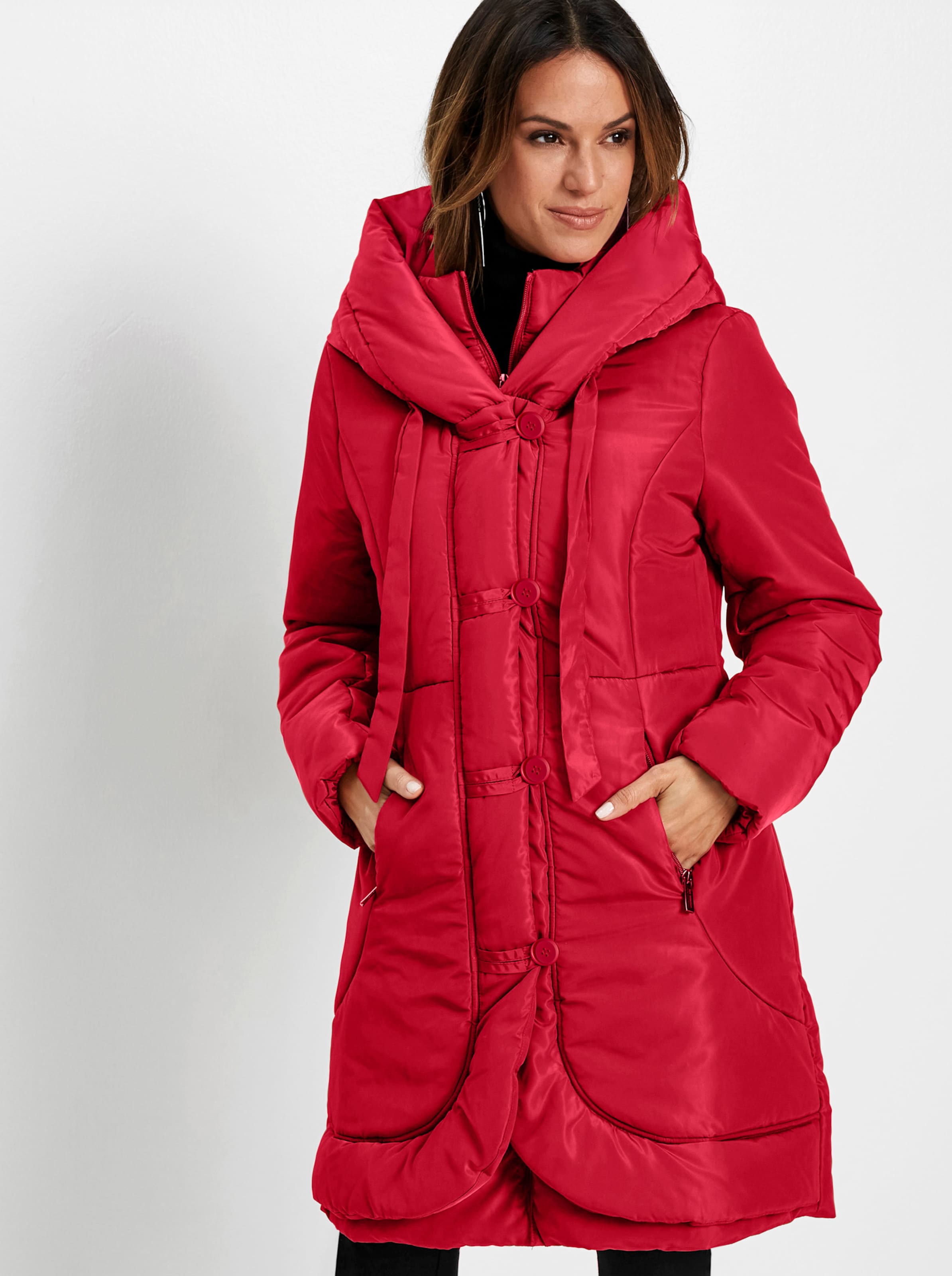 Sheego Damen Rot Wintermantel - Bild 2