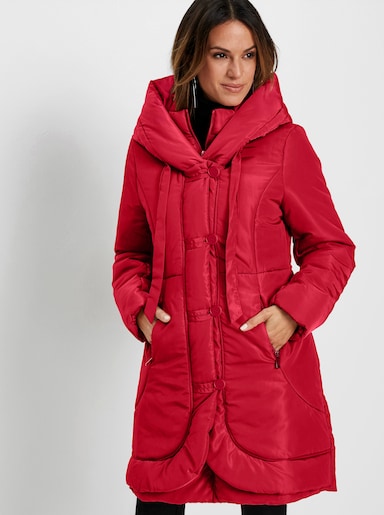 Wintermantel in 2-in-1-Optik - rot