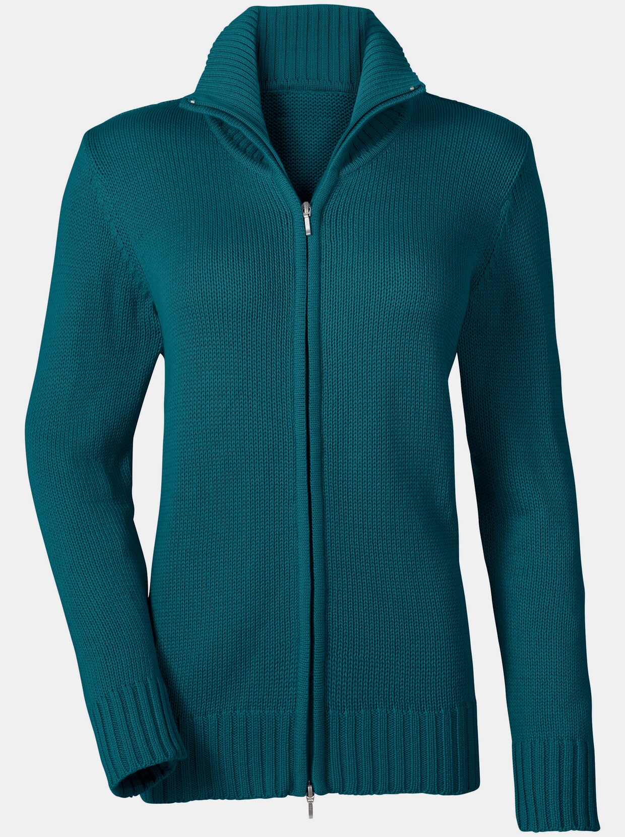 Veste en tricot - bleu pétrole