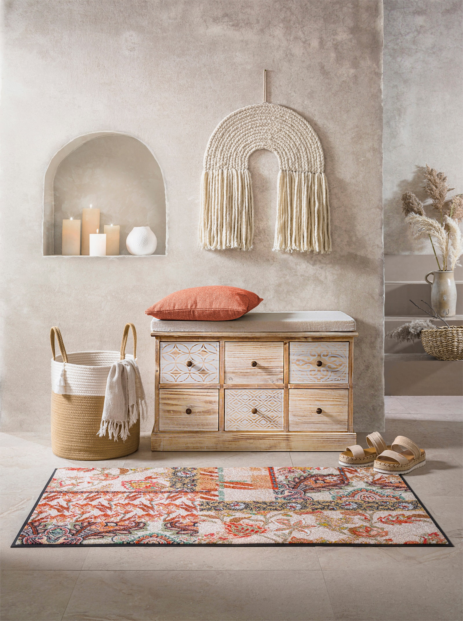 heine home Bank - naturel/wit