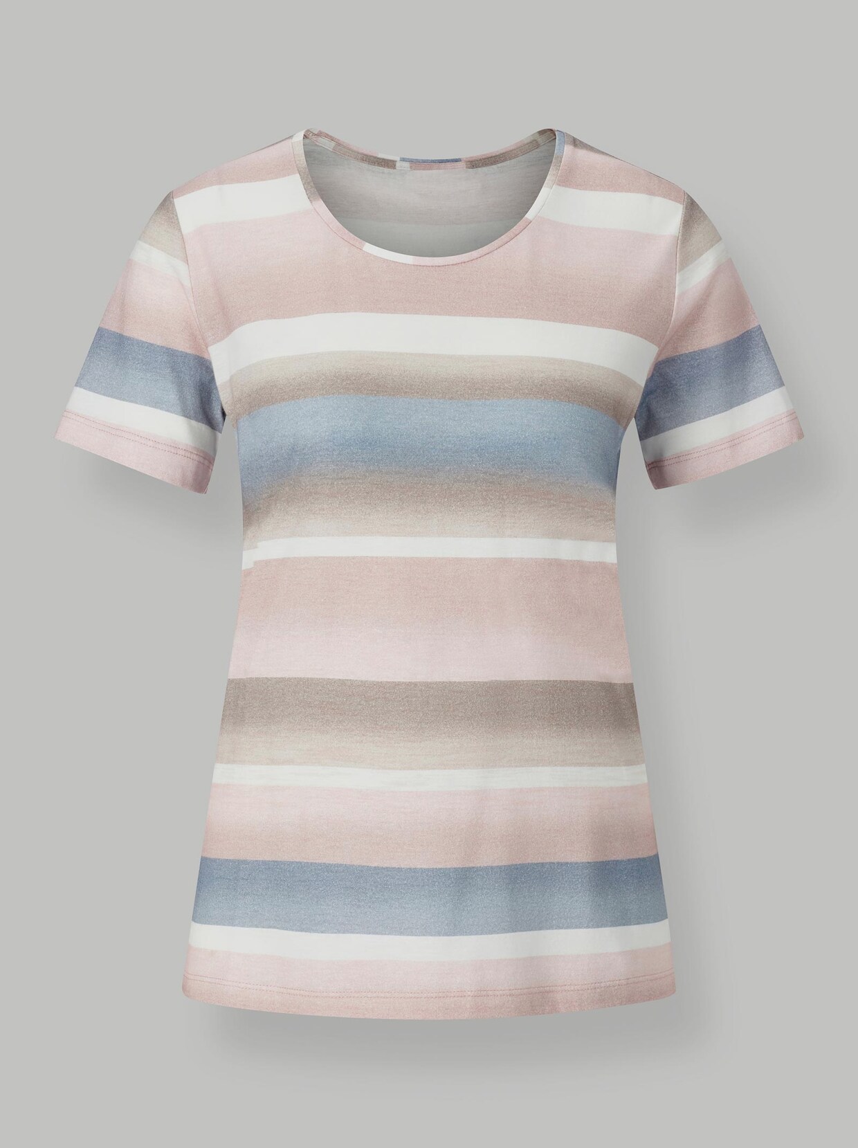 Shirt met ronde hals - roze geprint
