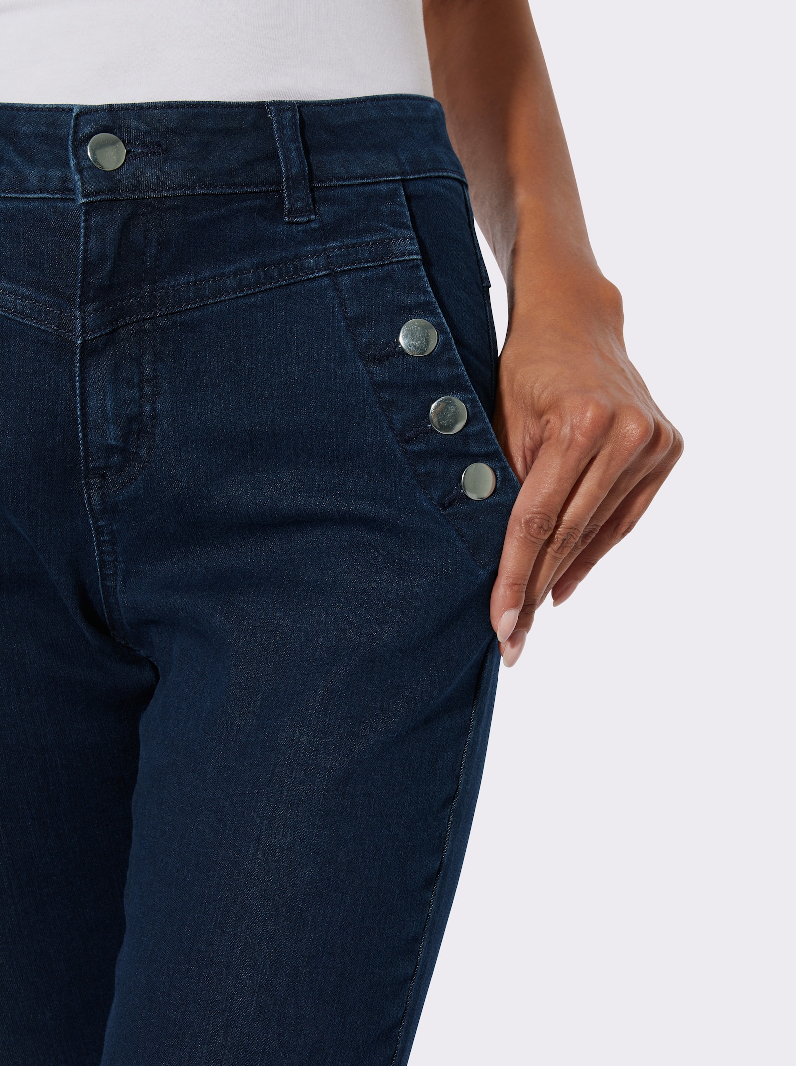 7/8-broek met katoen - dark-blue