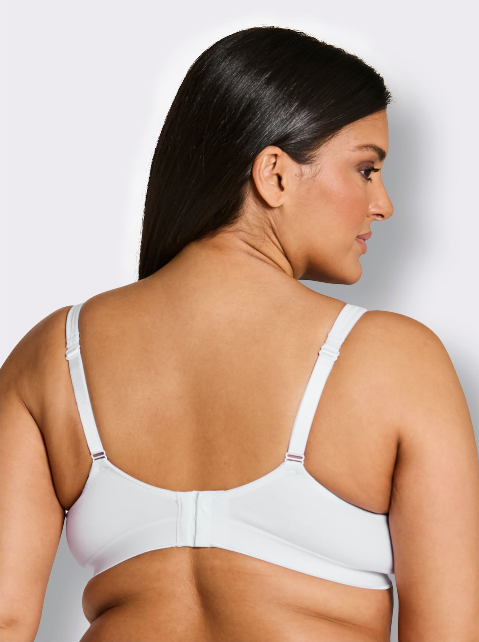 wäschepur Komfort-BH ohne Bügel mit Komfortträgern - weiß
