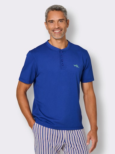 wäschepur men Schlafanzug-Shirt - royalblau