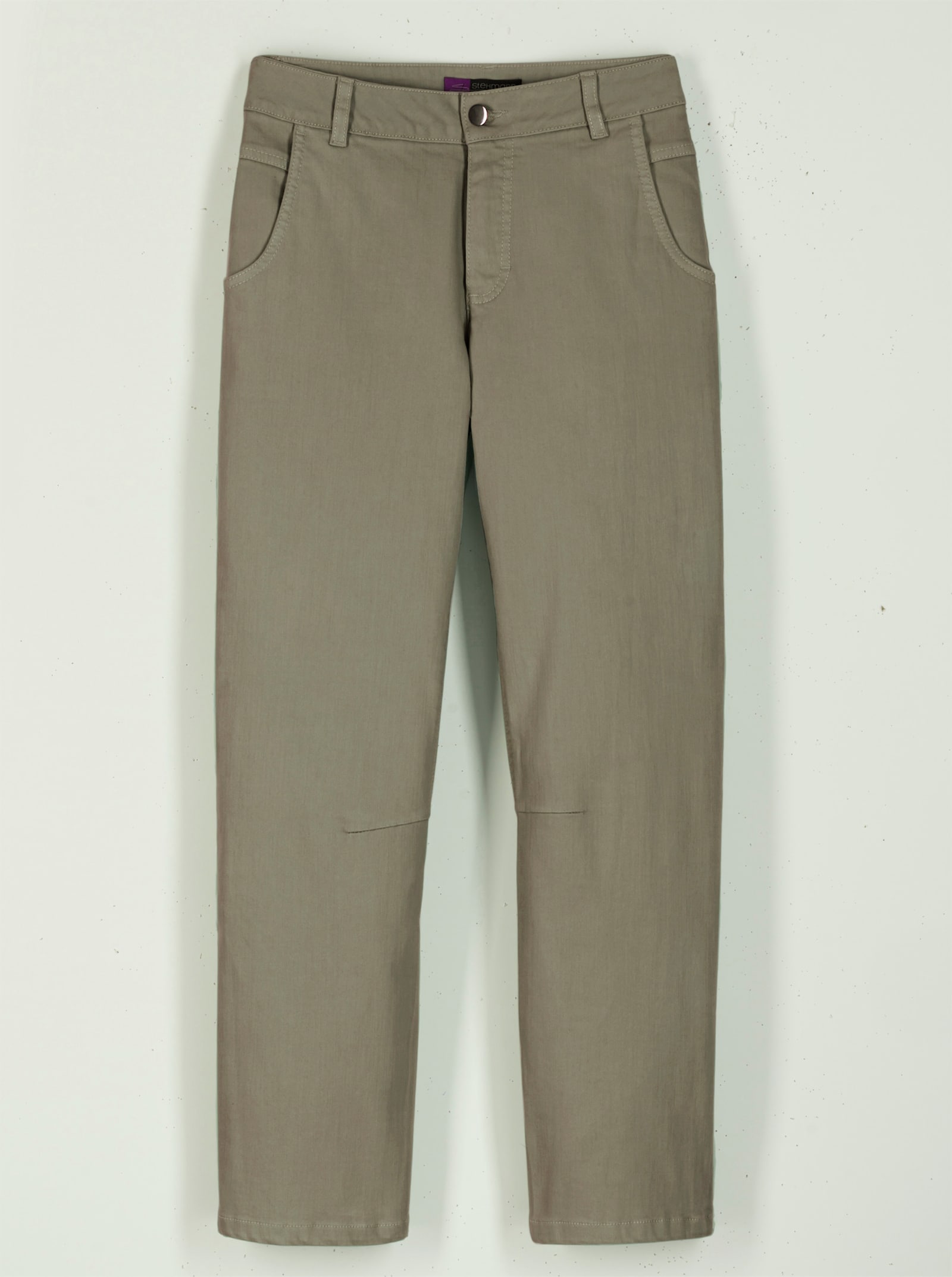 7/8-Jeans mit seitlicher Tasche - khaki